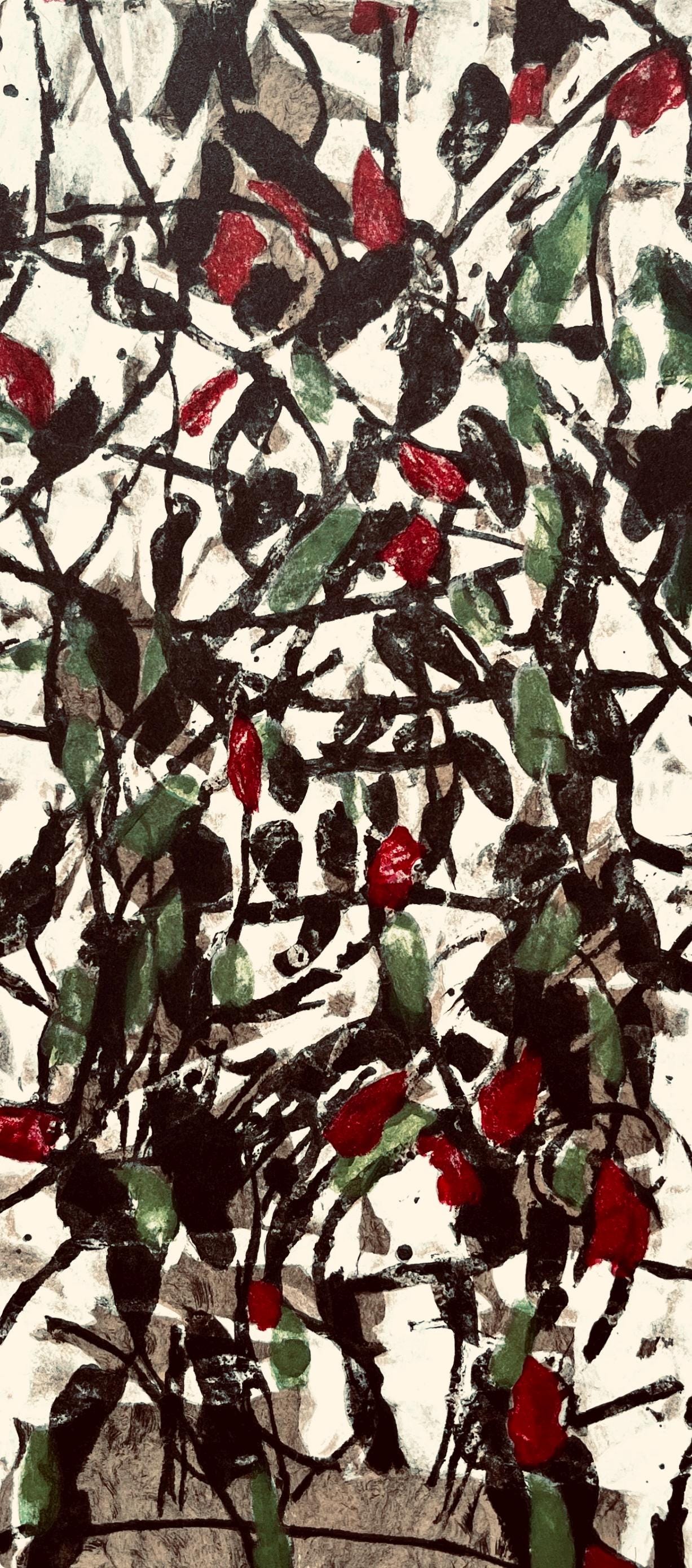 Jean-Paul Riopelle, Composition, Derrière le miroir, Limited Edition Lithograph