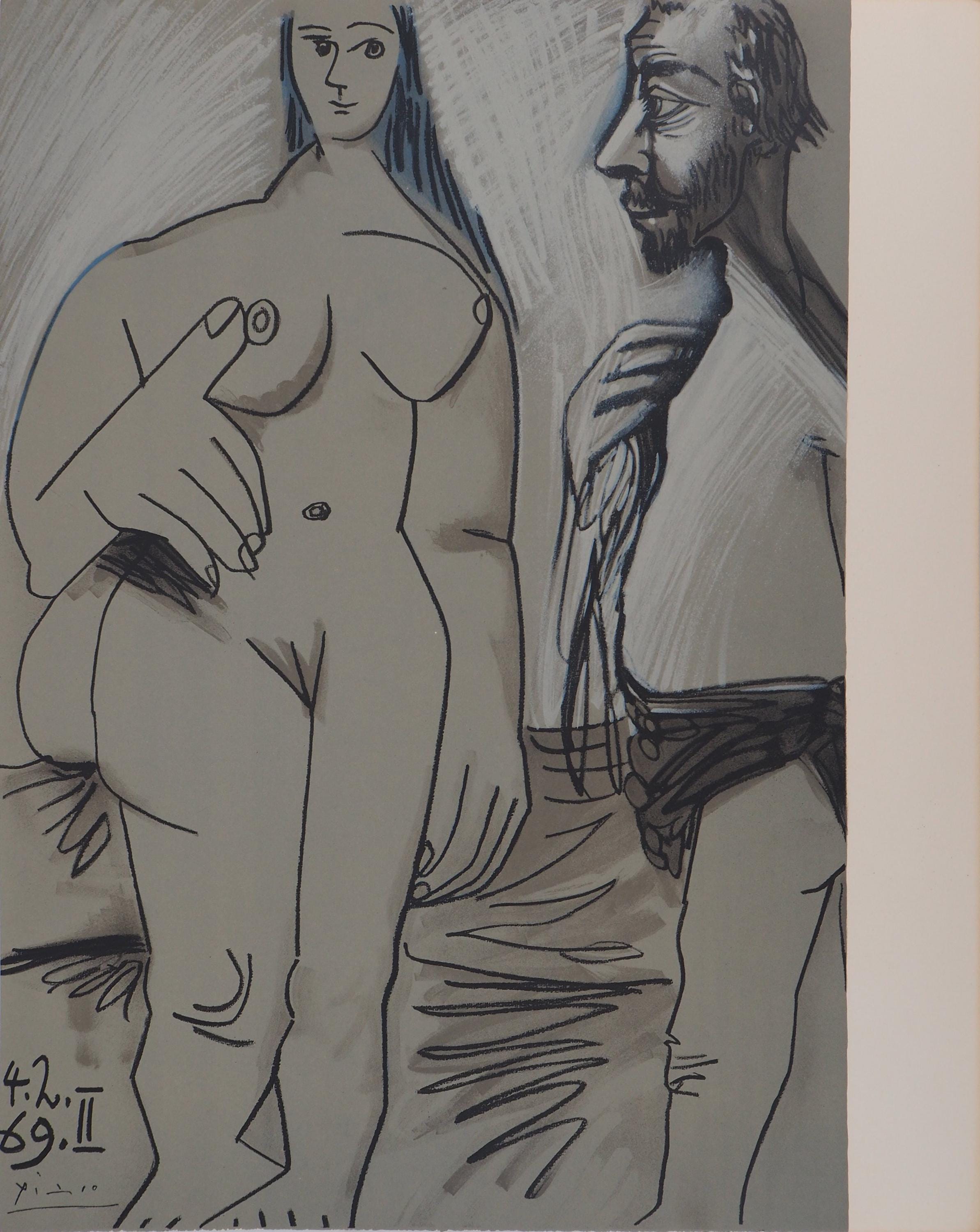 Pablo Picasso, Composition (Orozco 193-204), Au Baiser D'Avignon, Limited Edition Lithograph