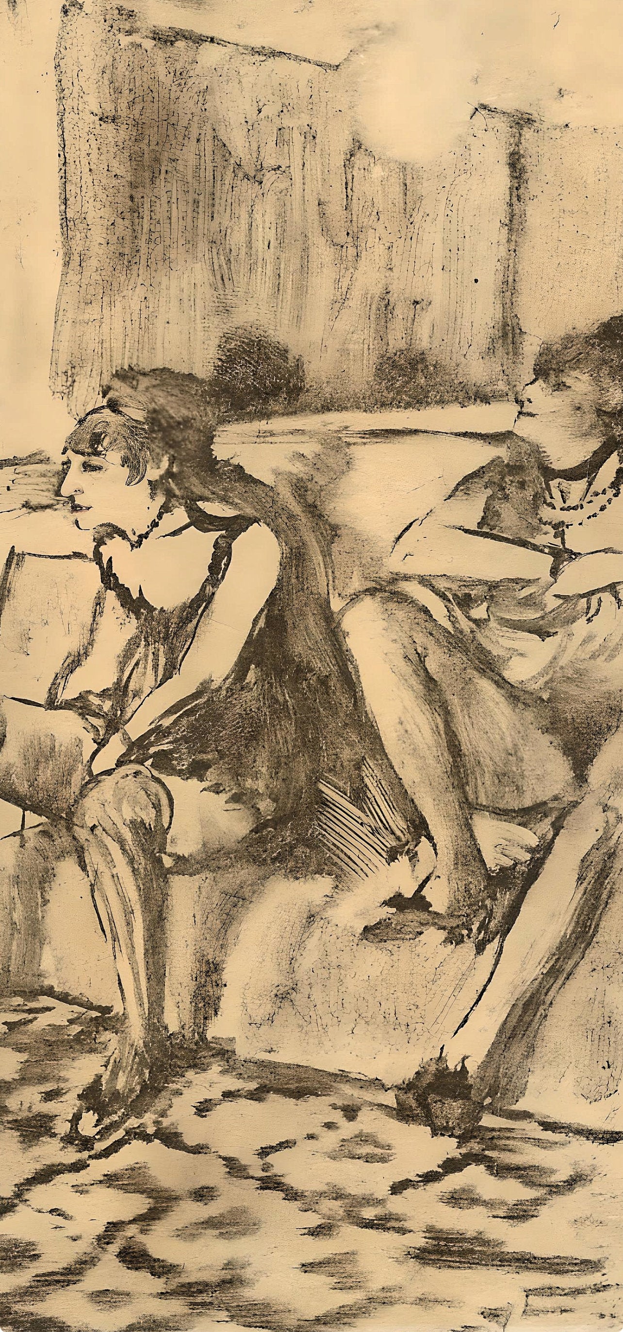 Edgar Degas, Deux Femmes, E. Degas Monotypes, Limited Edition Monotype