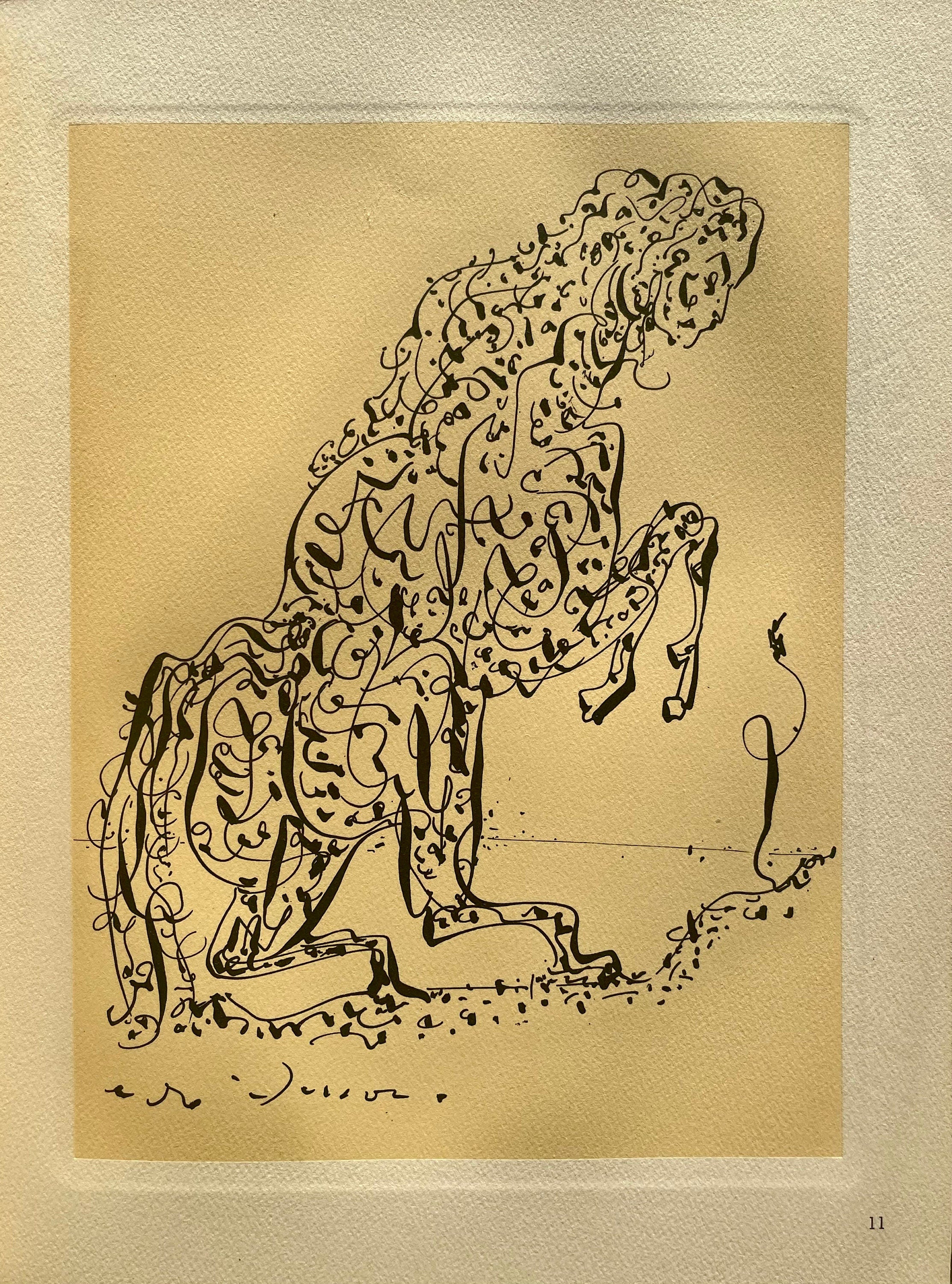 André Masson, La chimère au serpent, Masson Dessins, Limited Edition Lithograph