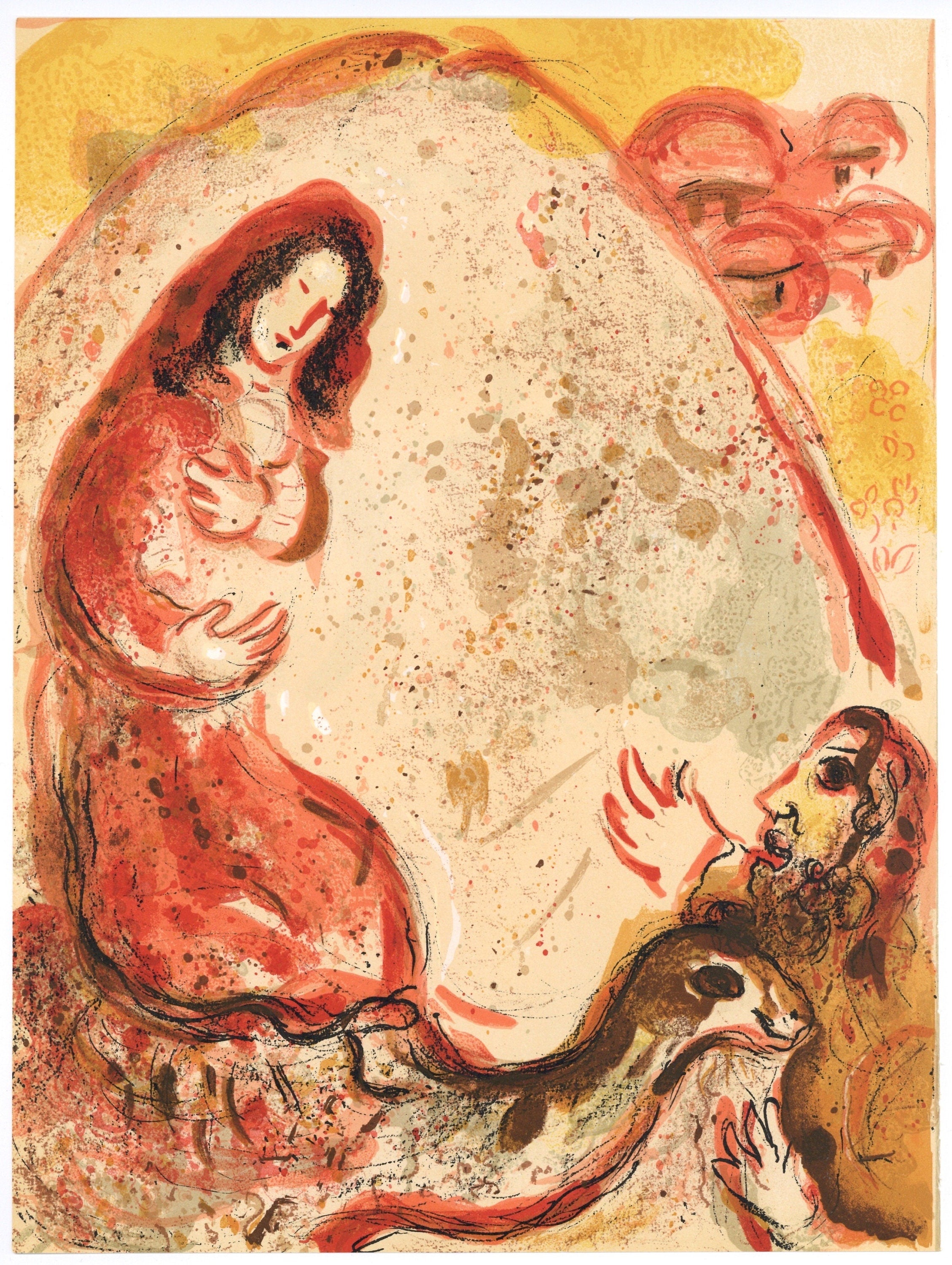 Marc Chagall, Rachel (Mourlot 117-46; Cramer 25), Drawings from the Bible by Marc Chagall, Verve: Revue, Limited Edition Lithograph