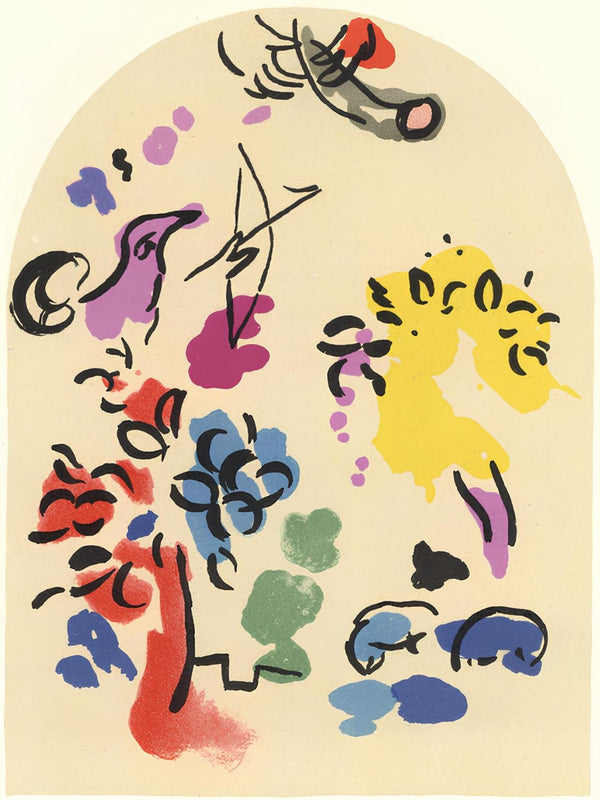 Marc Chagall, Tribe of Joseph, Jerusalem Windows, Limited Edition Lithograph