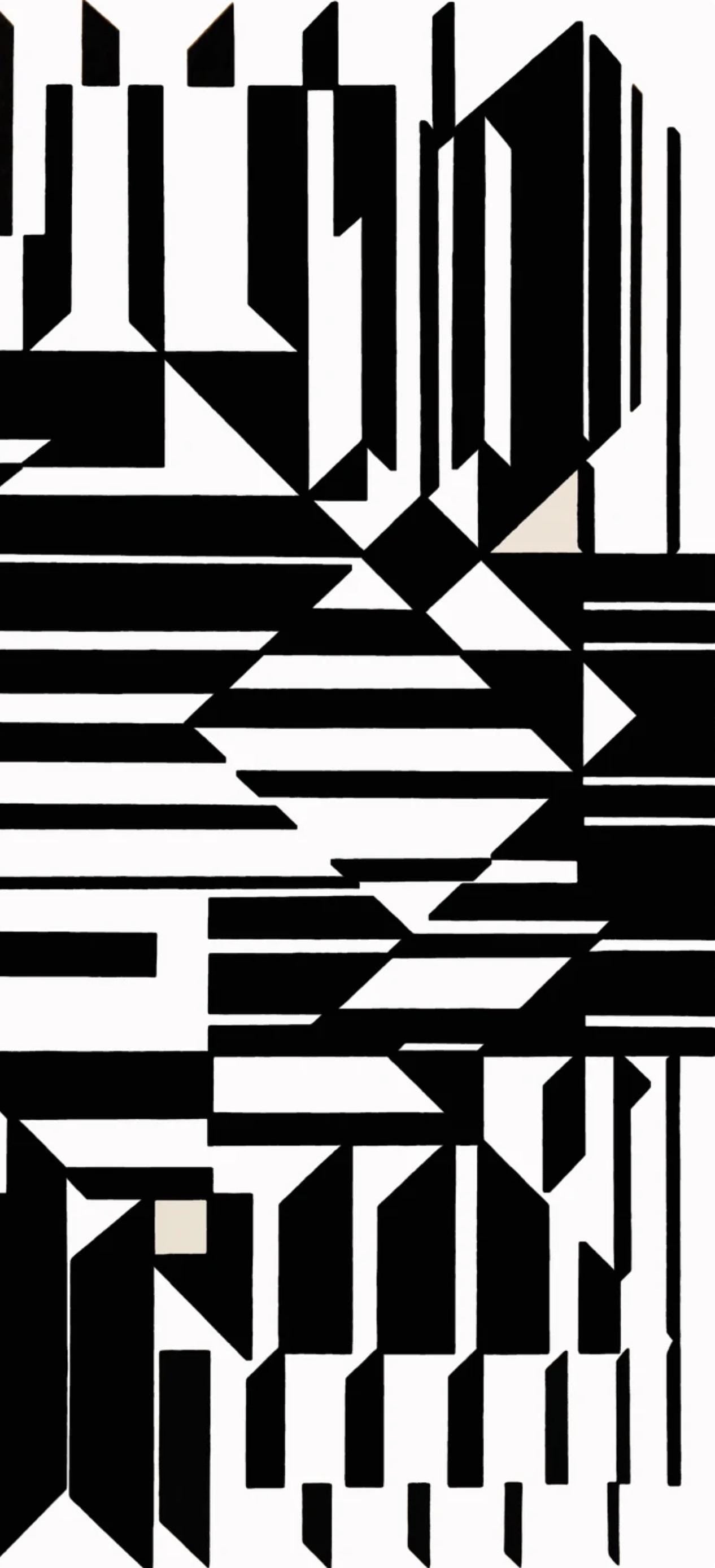 Victor Vasarely, Composition, Linéaires, Limited Edition Héliogravure