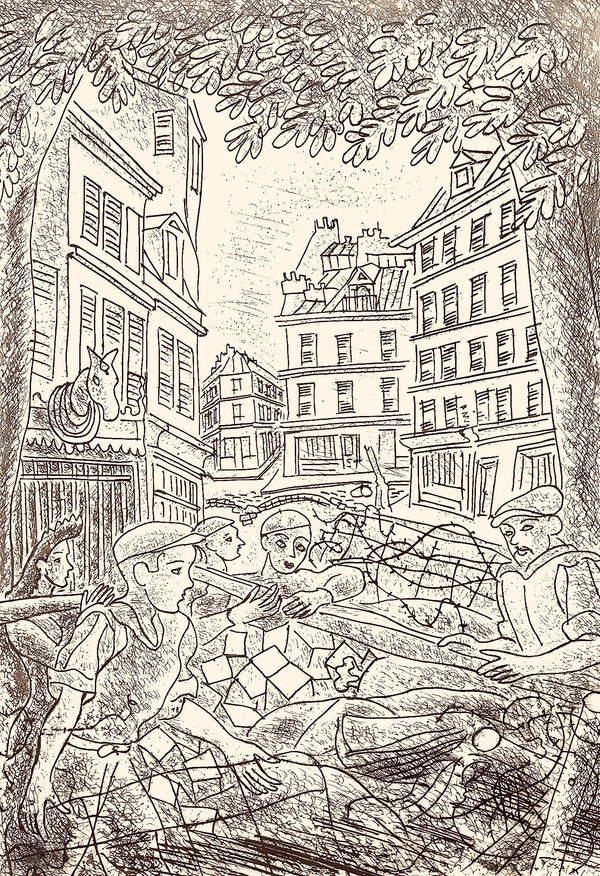 Louis Touchagues, Composition, Jours de gloire, Histoire de la libération de Paris, Limited Edition Etching