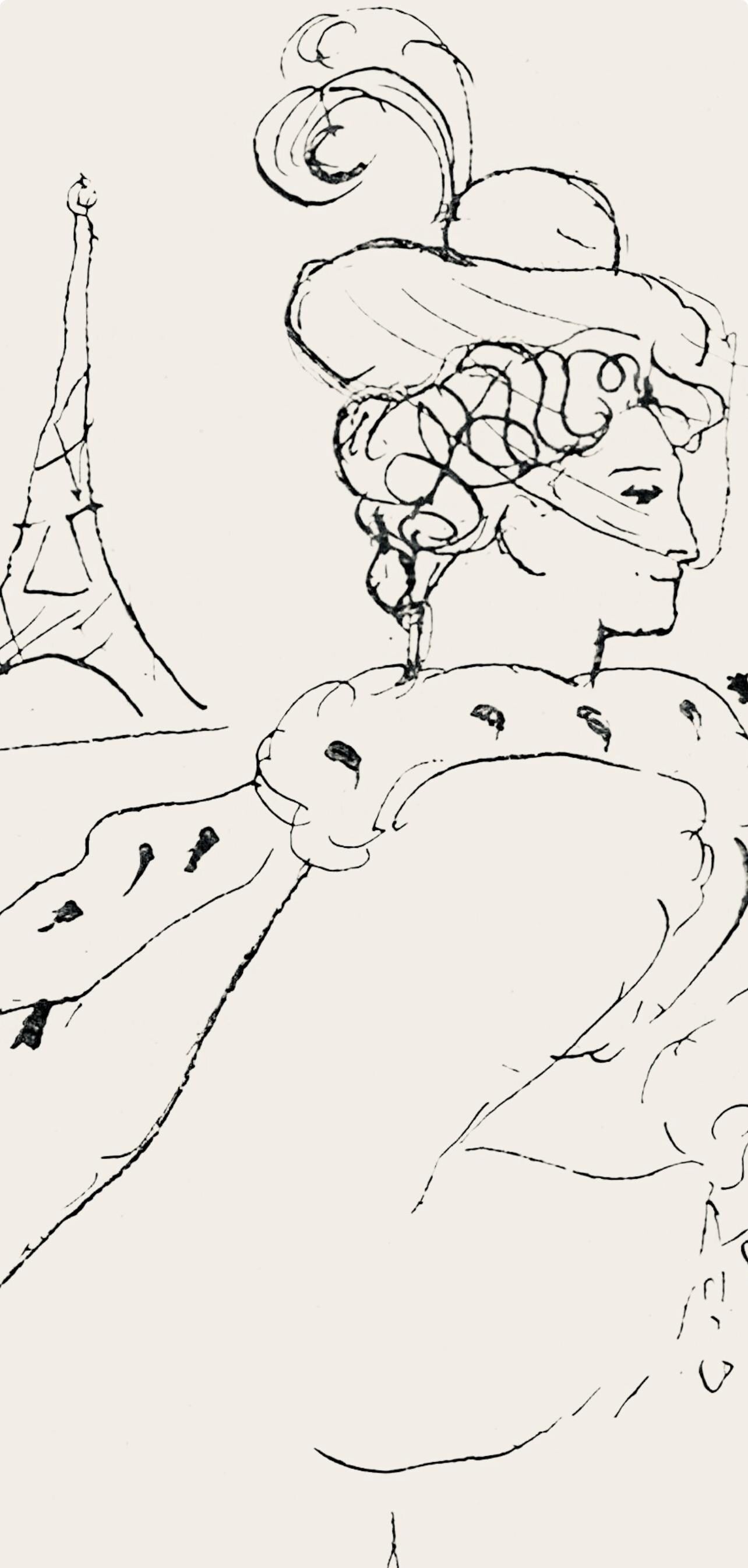 Pablo Picasso, Composition (Hodorisch B2), Le manuscrit trouvé dans un chapeau, Limited Edition Lithograph