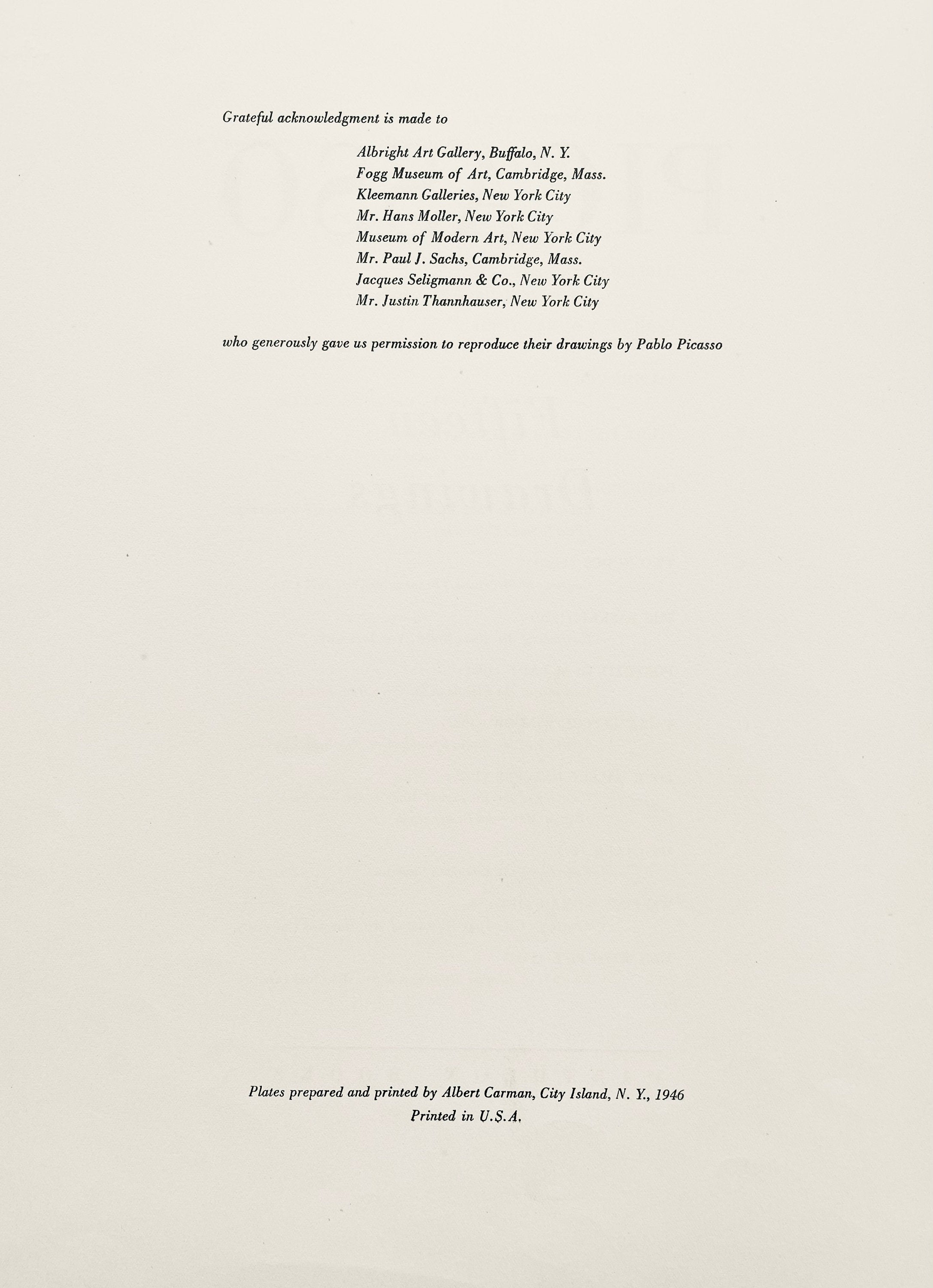 Pablo Picasso, Study for Les Demoiselles D'Avignon (Orozco 95), Picasso: Fifteen Drawings, Limited Edition Lithograph