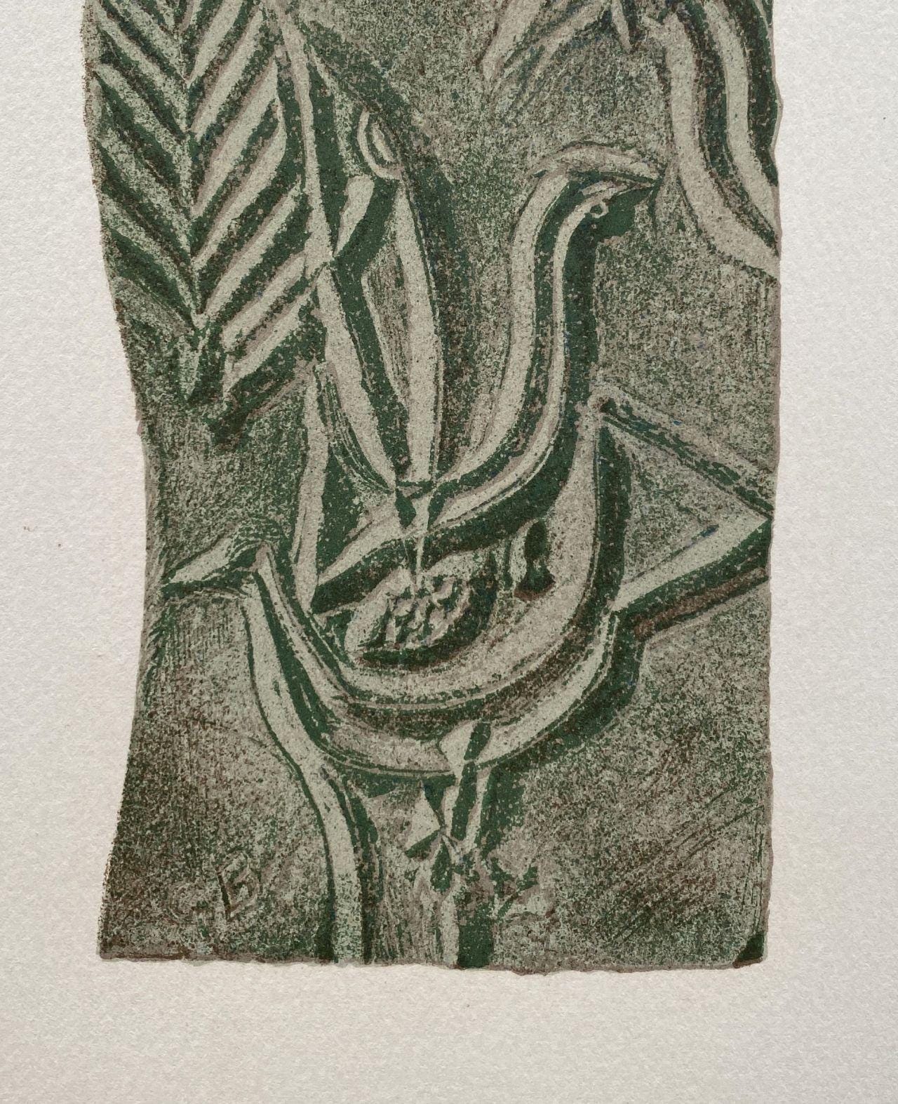 Georges Braque, L'oiseau sous l'étoile, Derrière le miroir, Limited Edition Lithograph