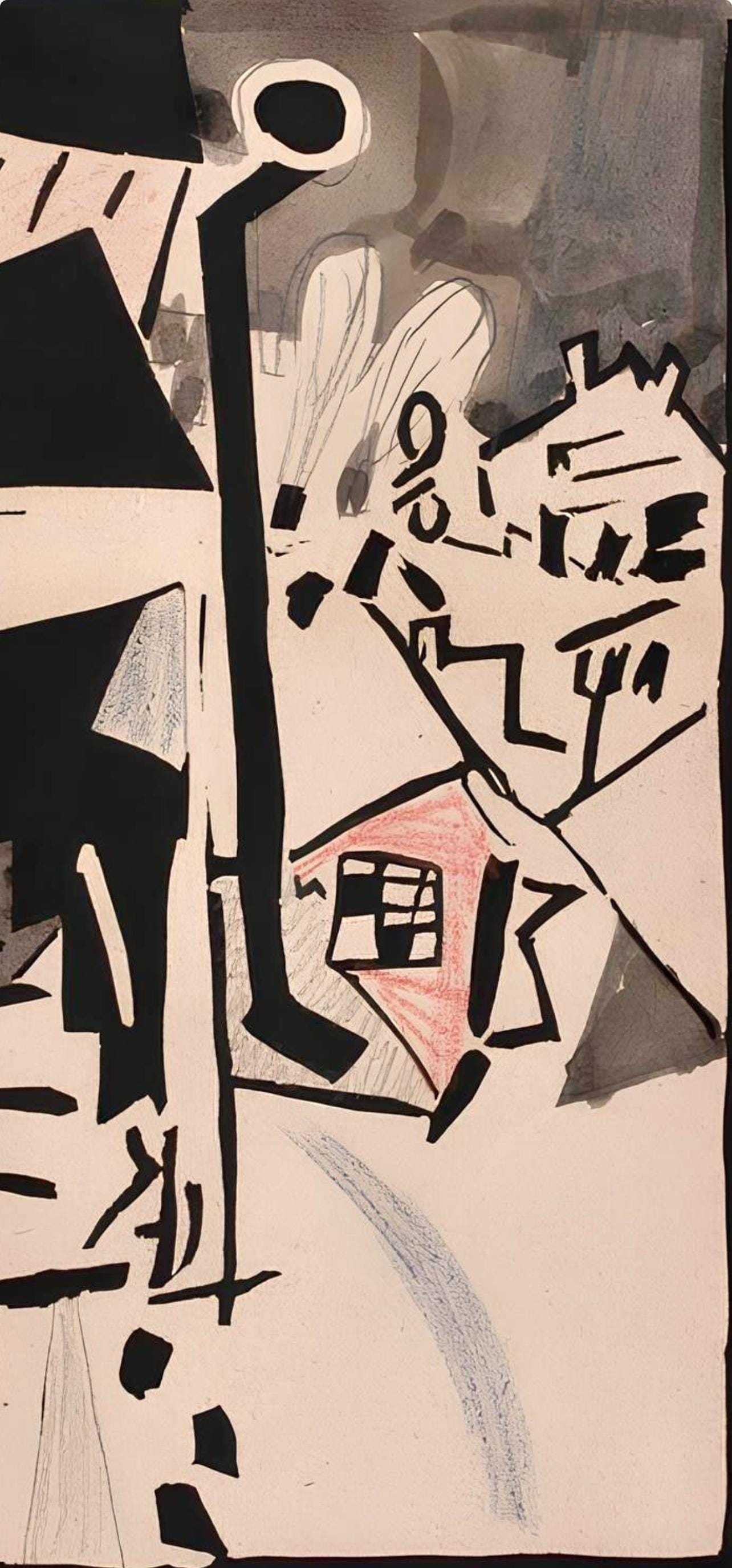 Jean Pougny, Composition, Pougny, dix linogravures originales, 1914-1920, Limited Edition Linocut