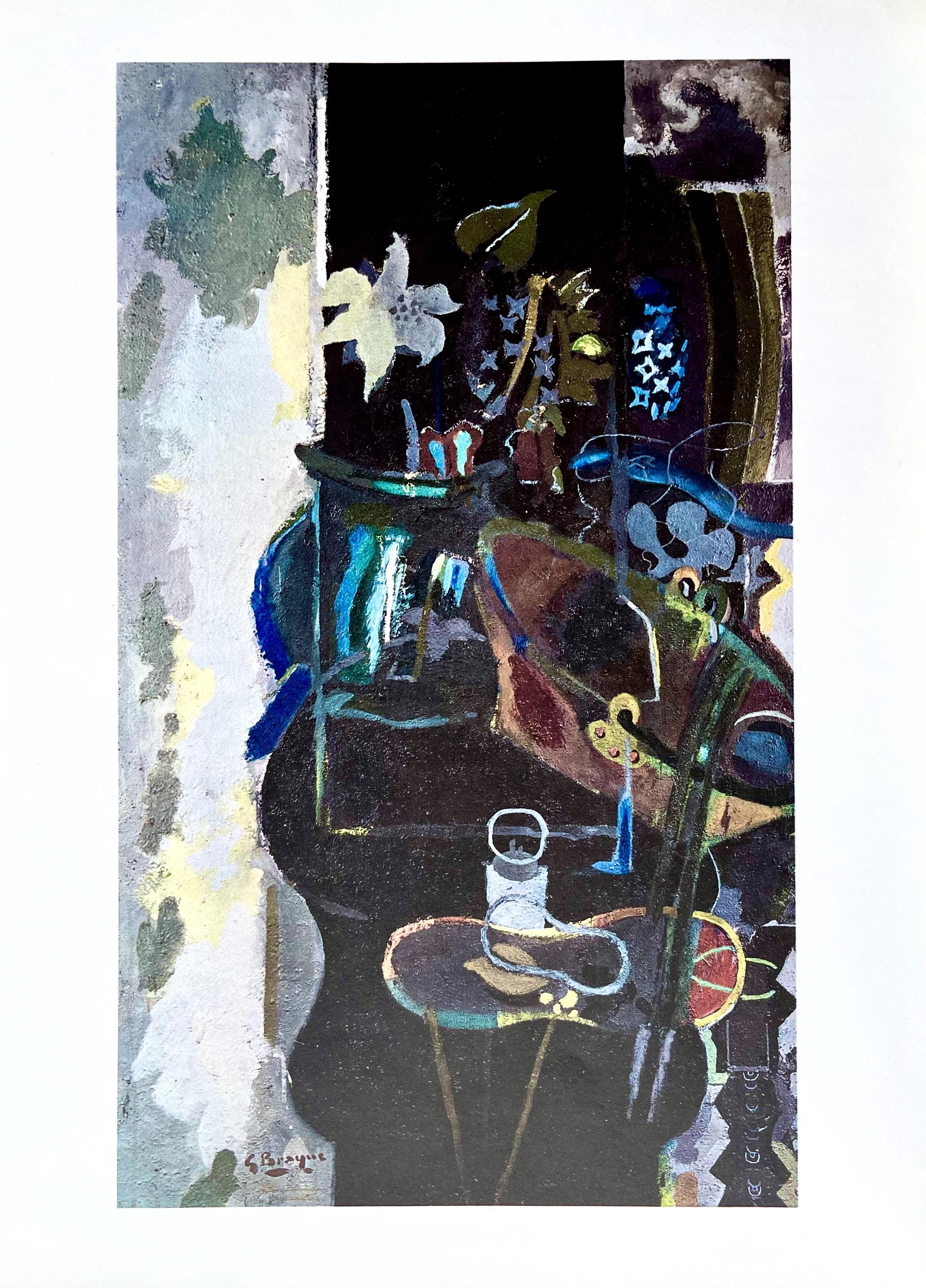 Georges Braque, Composition, Derrière le miroir, Limited Edition Lithograph