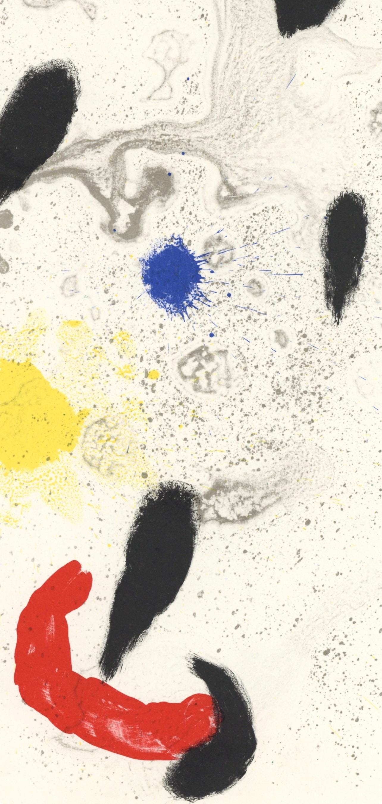 Joan Miró, Composition (Cramer 83; Mourlot 340-347), Derrière le miroir, Limited Edition Lithograph