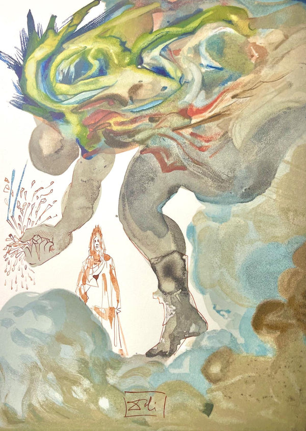 Salvador Dali, Hölle XXXI (Field 189-200; Michler/Löpsinger 1039-1138), Die Göttliche Komödie, Signed, Limited Edition Woodcut