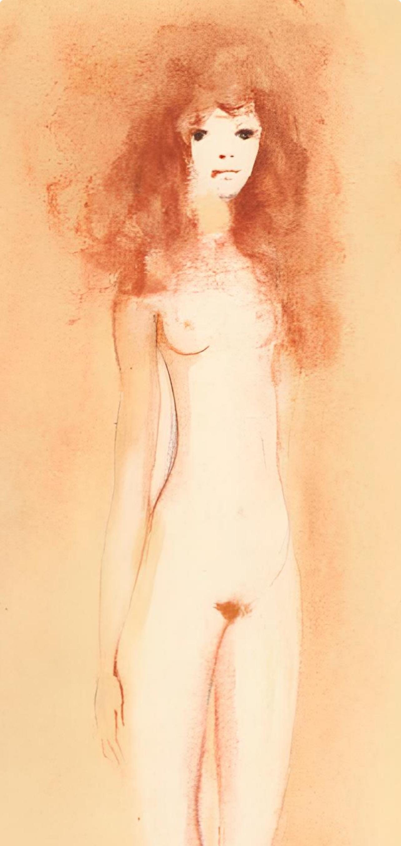 Léonor Fini, Composition, Parallèlement, Limited Edition Lithograph