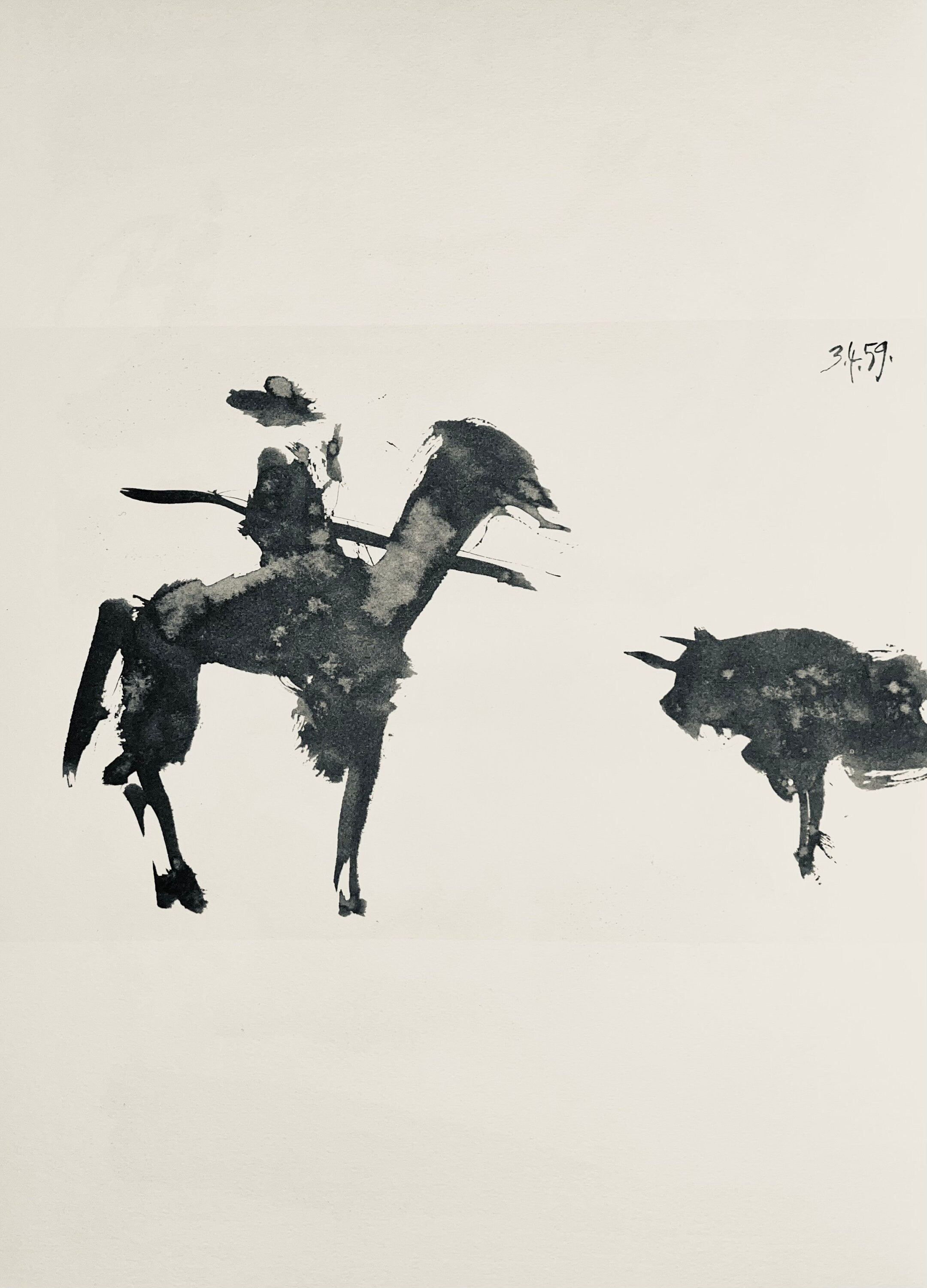 Pablo Picasso, Composition (Bloch 1276; Czwiklitzer 23), Toros y Toreros, Limited Edition Lithograph