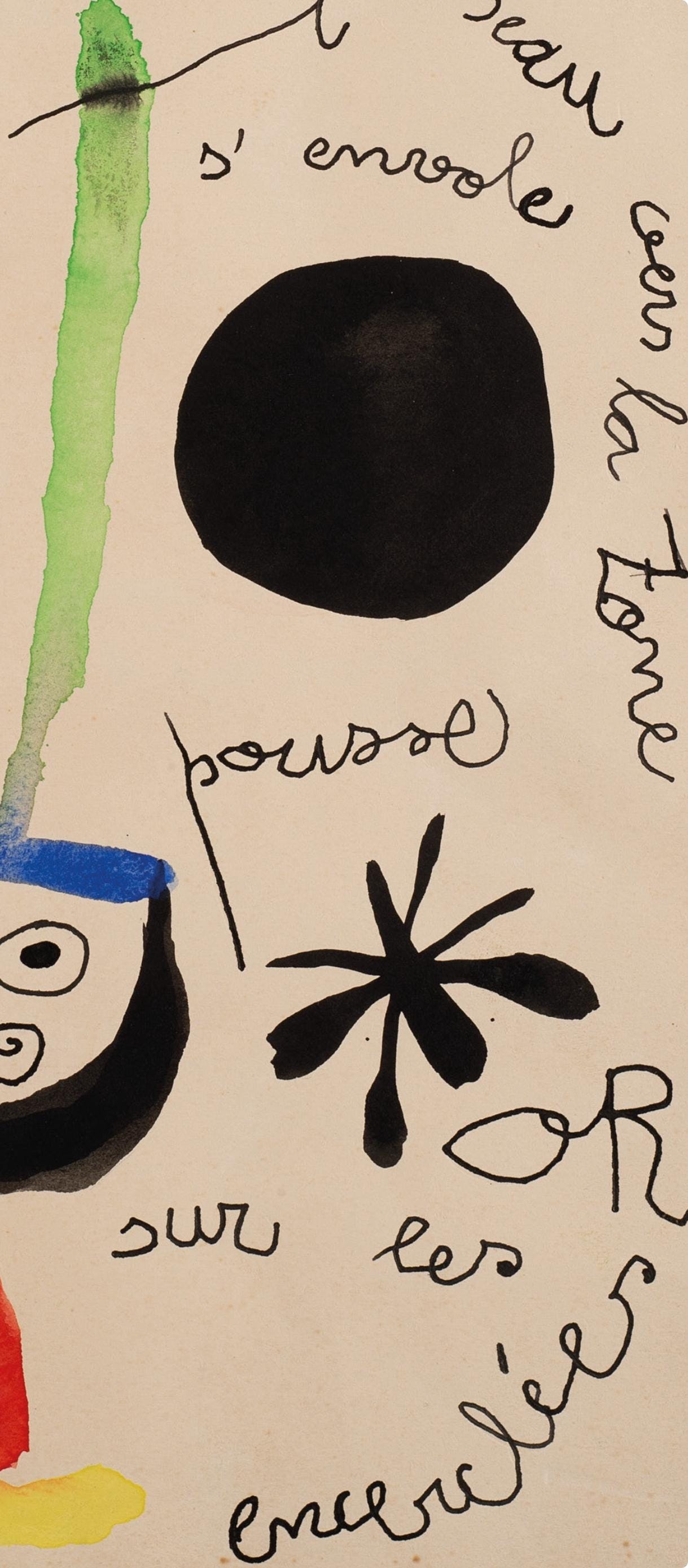 Joan Miró, Composition, XXe siècle, Limited Edition Lithograph