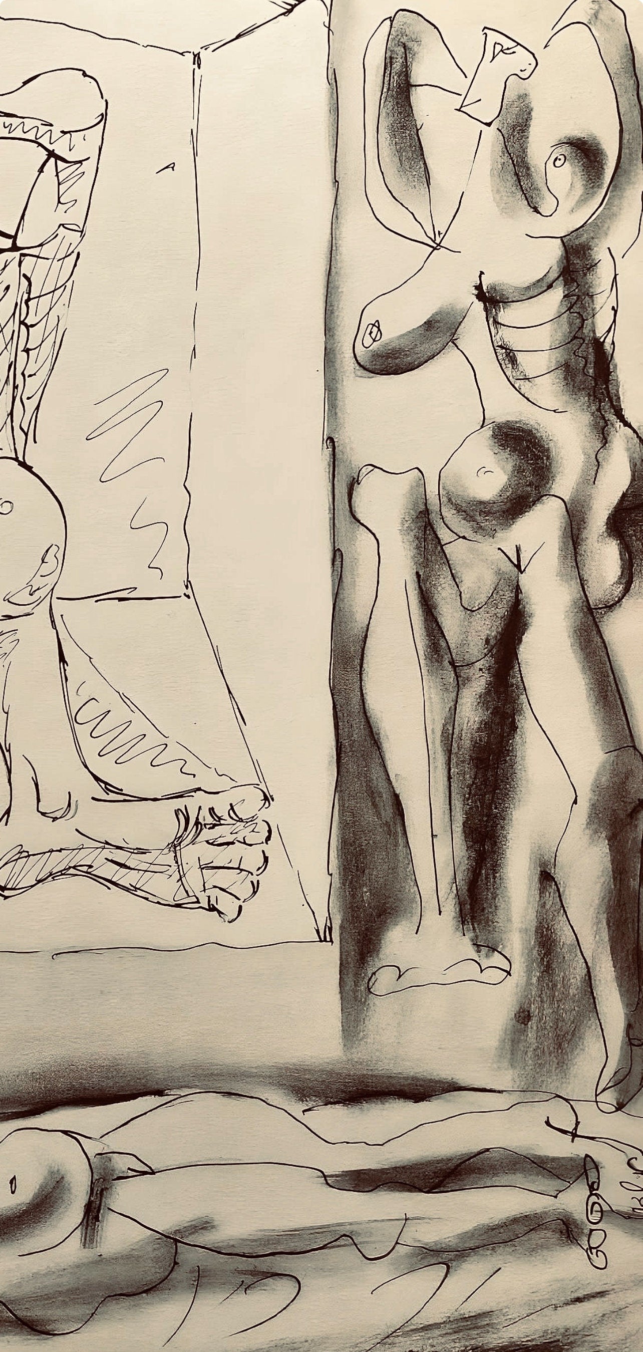 Pablo Picasso, Composition, Carnet de dessins de Picasso, Cahiers d’Art, Limited Edition Lithograph