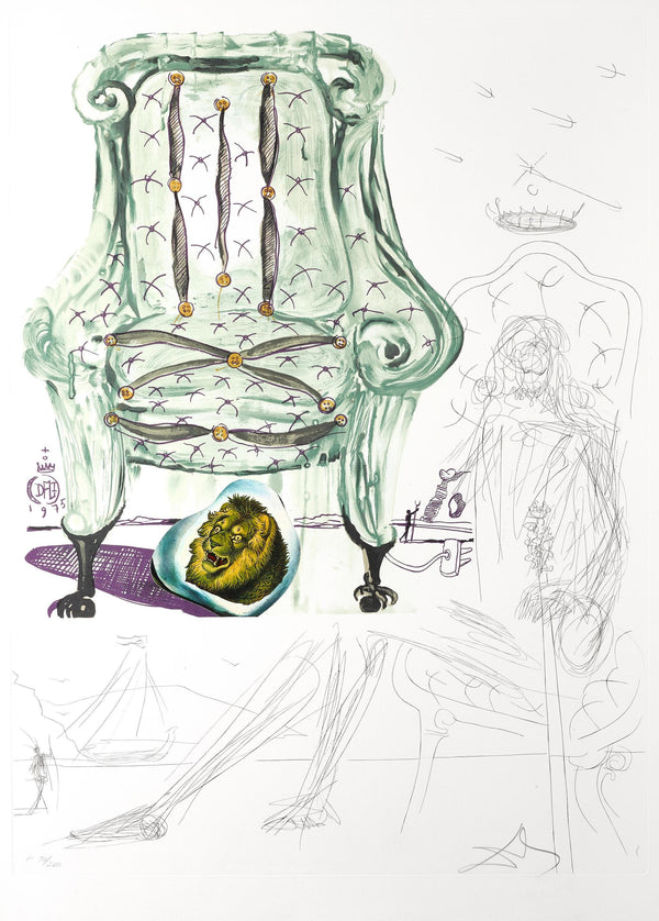 Salvador Dalí, Fauteuil à respirer pneumatique (M/L 822-831; Field 75-13), Imaginations et Objets du Futur, Limited Edition Lithograph