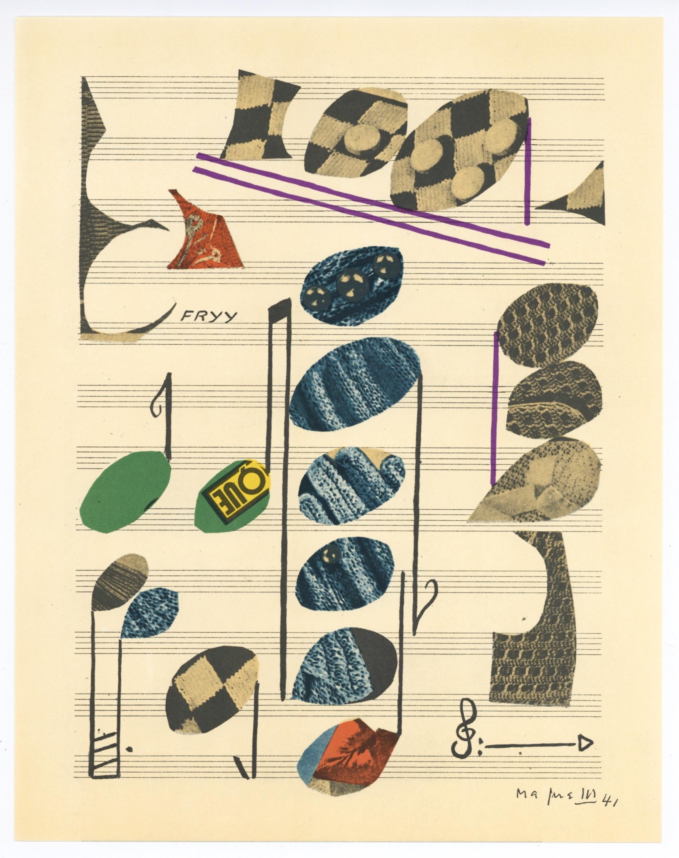 Alberto Magnelli, Composition, XXe siècle, Limited Edition Lithograph