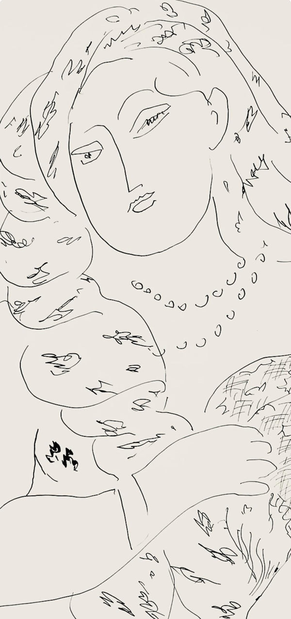 Henri Matisse, Série K, var. 6 (Duthuit 9), Henri Matisse, Dessins, Thèmes et variations, Limited Edition Lithograph