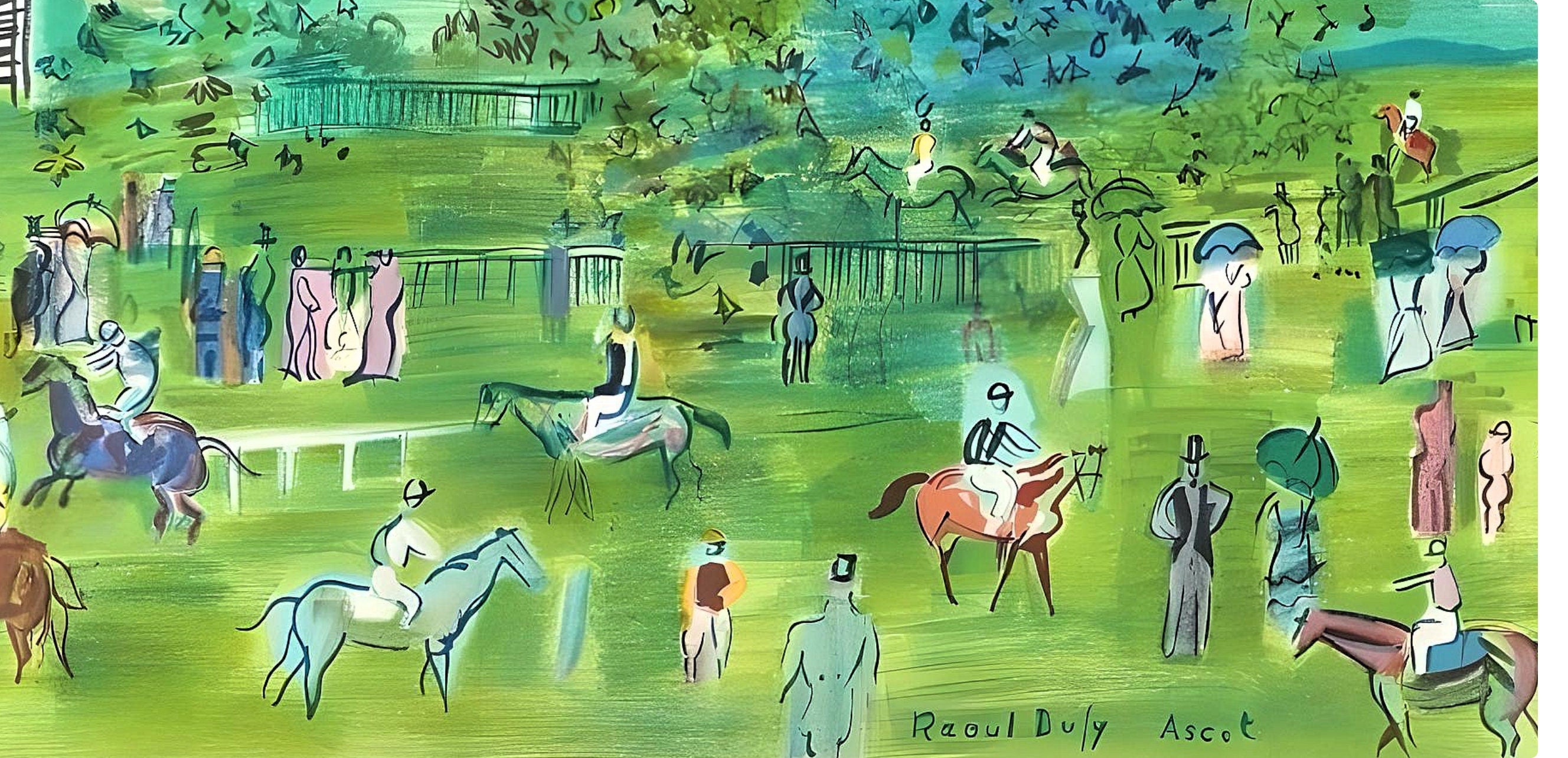 Raoul Dufy, Ascot, Raoul Dufy, Collection Pierre Lévy, Limited Edition Lithograph