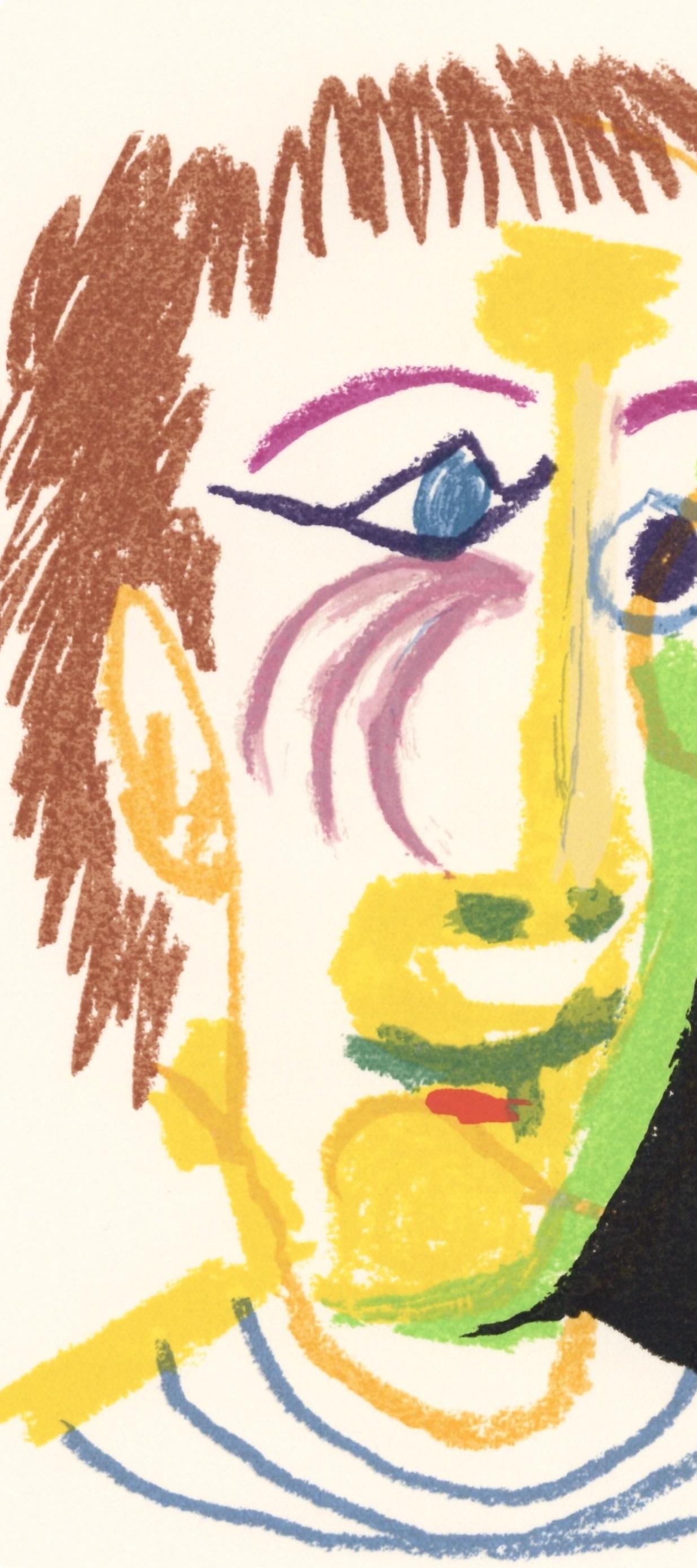 Pablo Picasso, Composition, Le Goût du Bonheur (Cramer 148; Bloch 2013), Limited Edition Mixed Media Lithograph