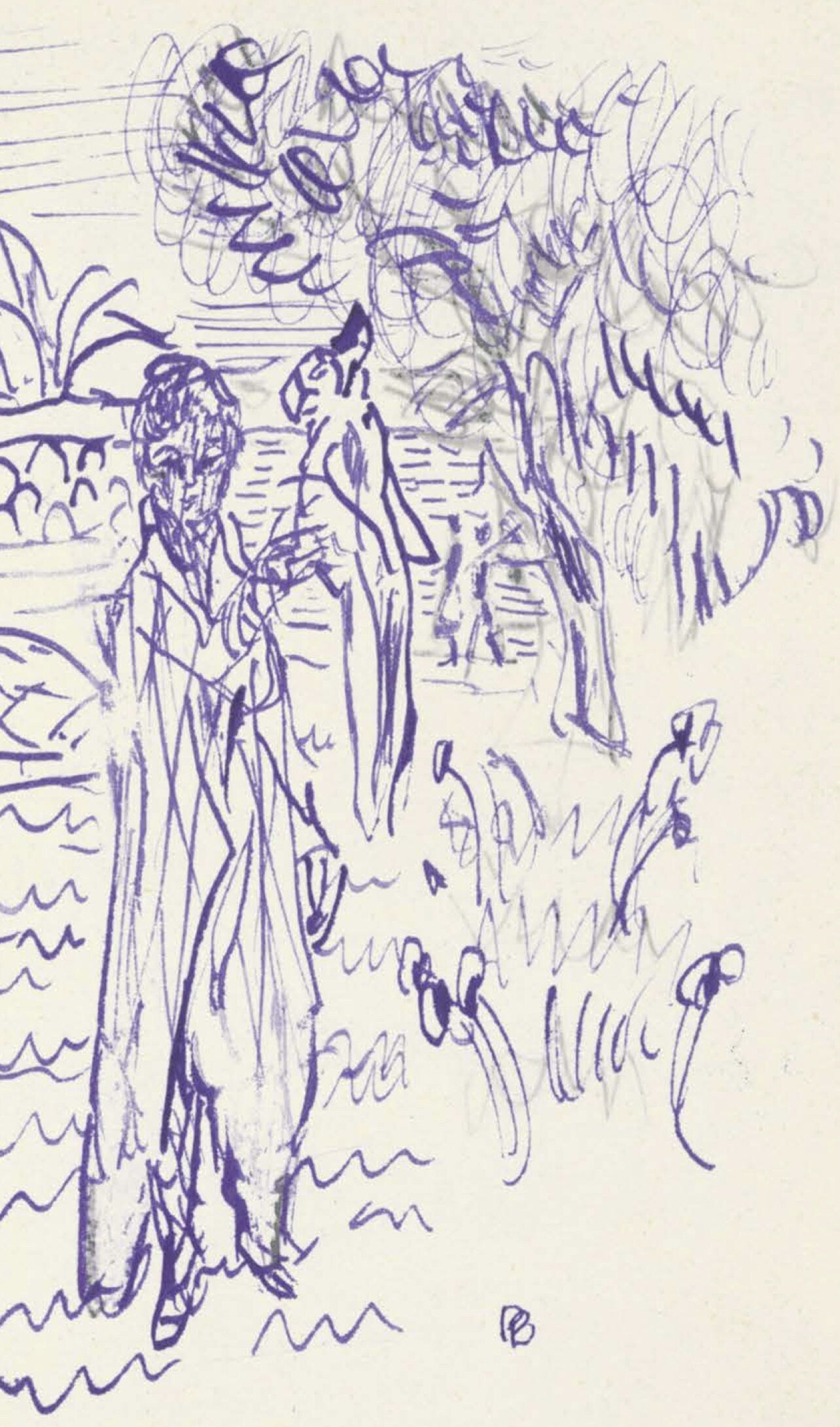 Pierre Bonnard, Composition (Terrasse 54), Pierre Bonnard Correspondences, Limited Edition Lithograph