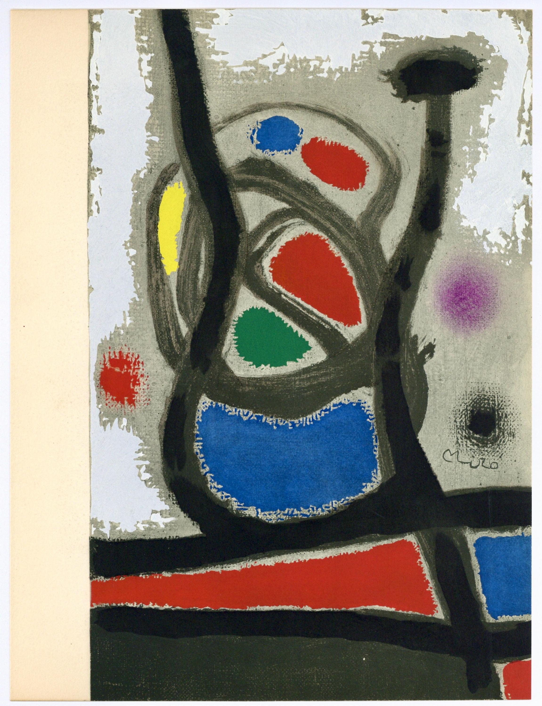 Joan Miró, Composition, Miró, Oiseau Solaire, Oiseau Lunaire, Étincelles, Limited Edition Lithograph
