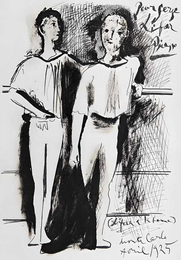 Pablo Picasso, Composition (Horodisch D10), Serge Lifar, Destin d'un danseur, Limited Edition Lithograph