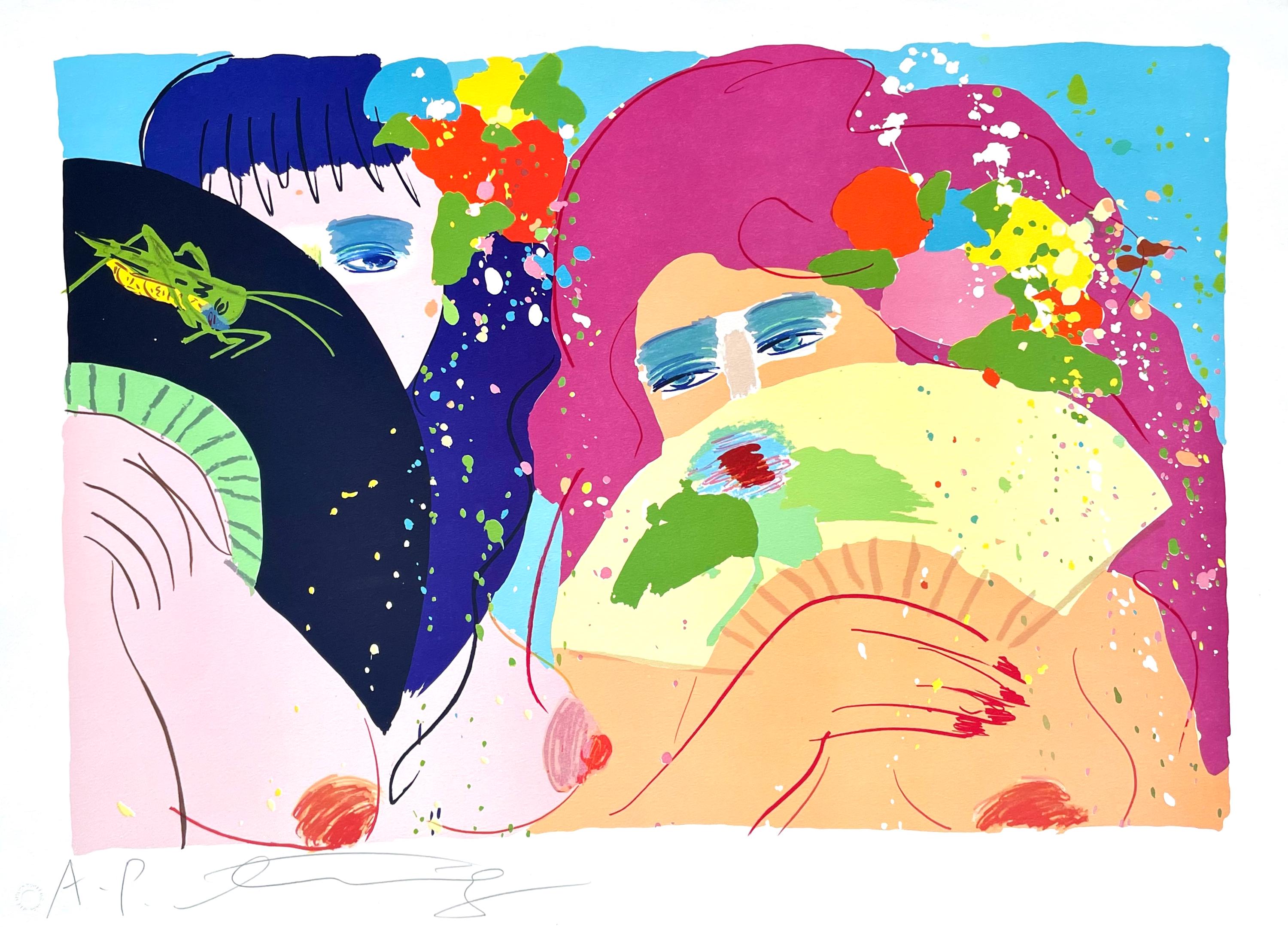 Walasse Ting 丁雄泉, Hidden Smiles, Limited Edition Lithograph