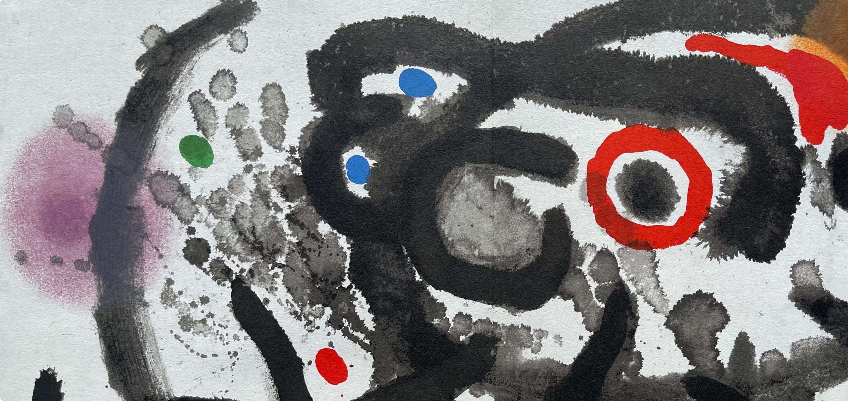 Joan Miró, Composition, Derrière le miroir, Limited Edition Lithograph