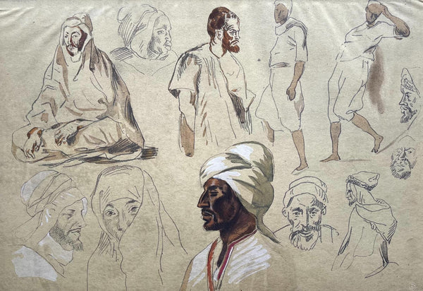 Eugène Delacroix, Composition, Trente et un Dessins et Aquarelles du Maroc, Limited Edition Lithograph