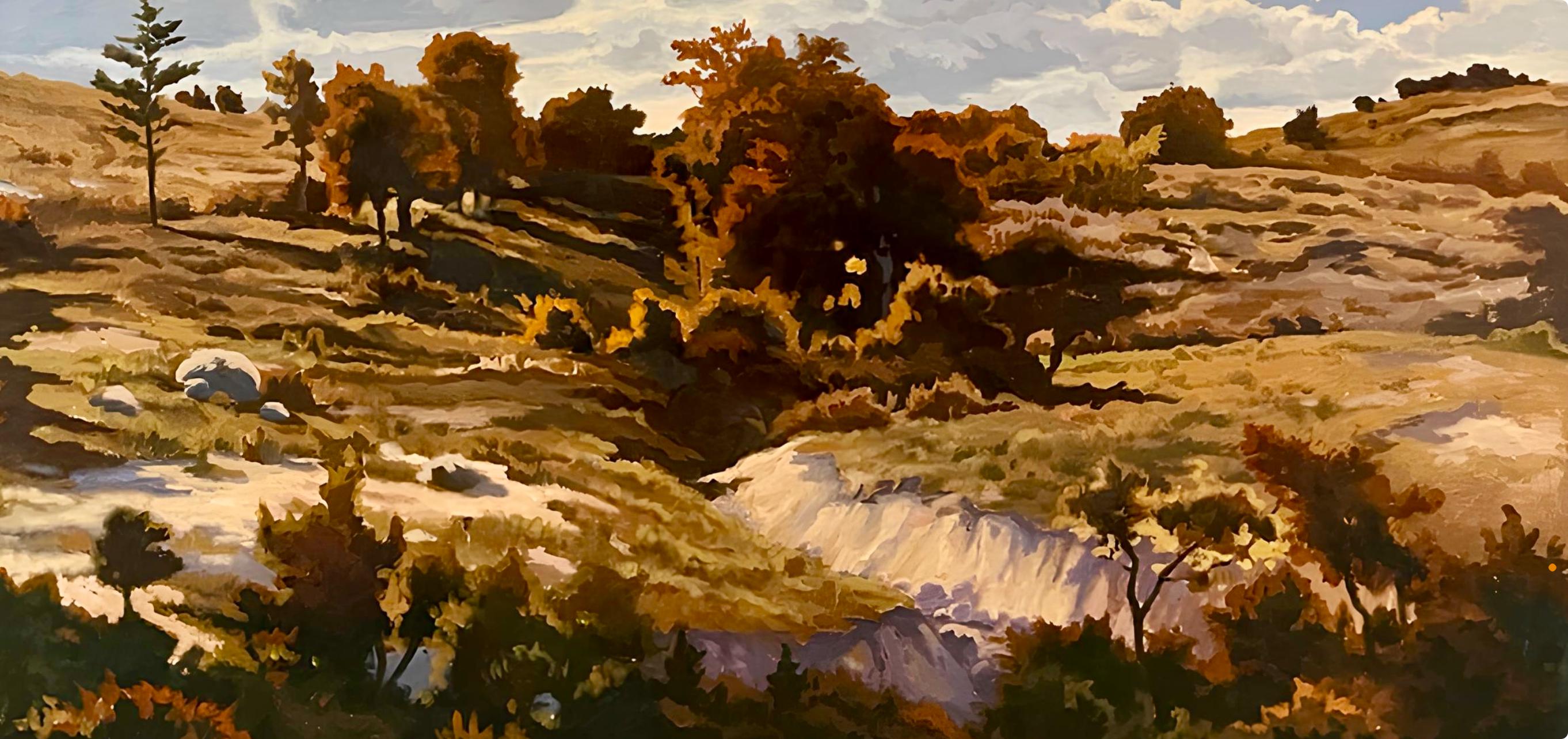 Ian Hornak, Pastoral Landscape, Original Painting (50 x 72 inches)