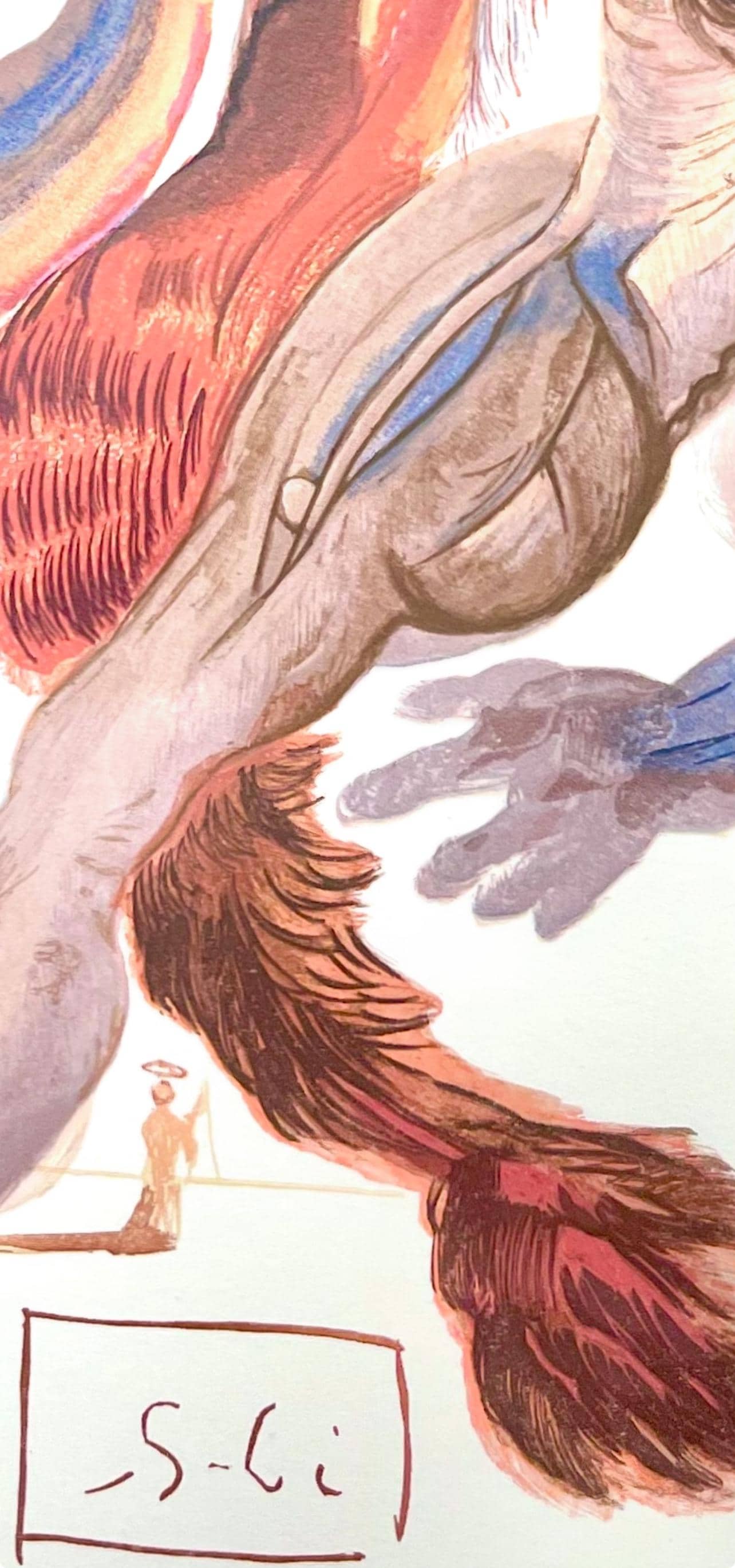 Salvador Dali, Fegefeuer XVIII (Field 189-200; Michler/Löpsinger 1039-1138), Die Göttliche Komödie, Signed, Limited Edition Woodcut
