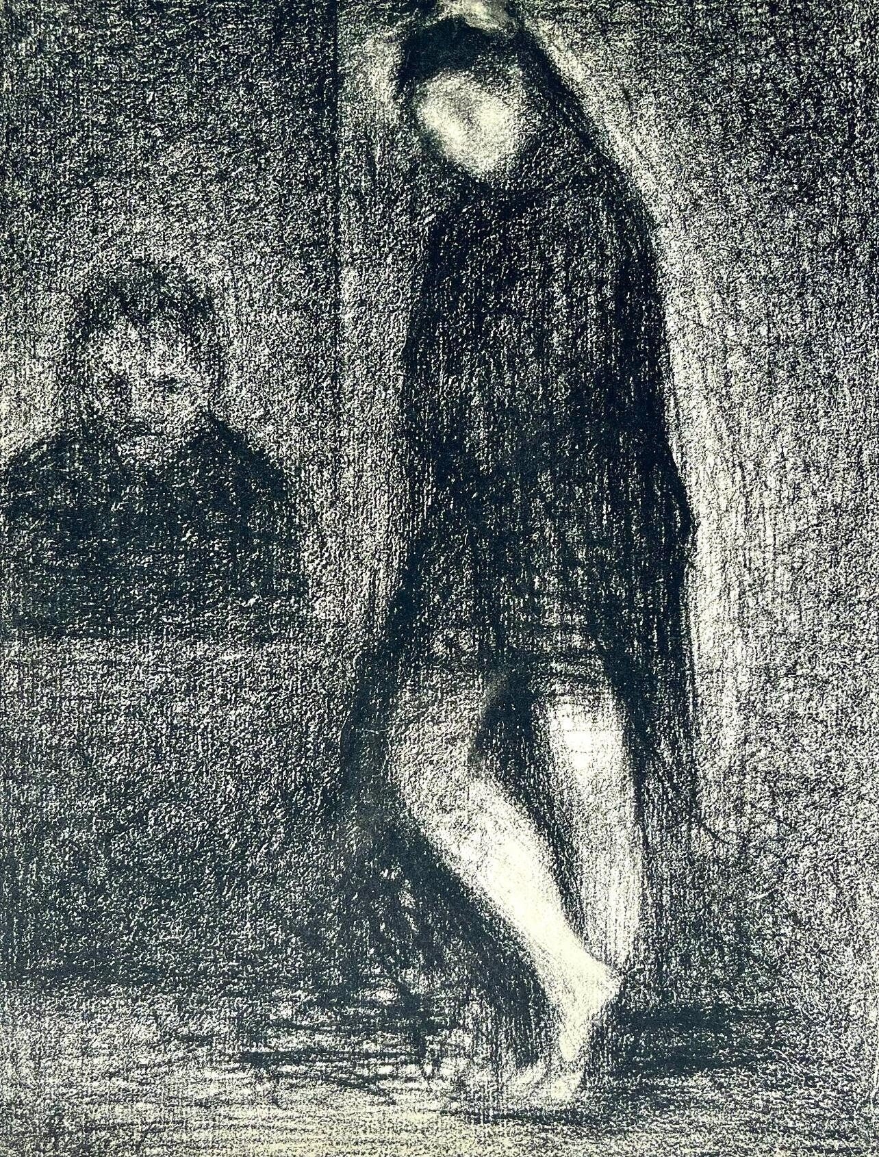 Georges Seurat, Composition, Derrière le miroir, Limited Edition Lithograph
