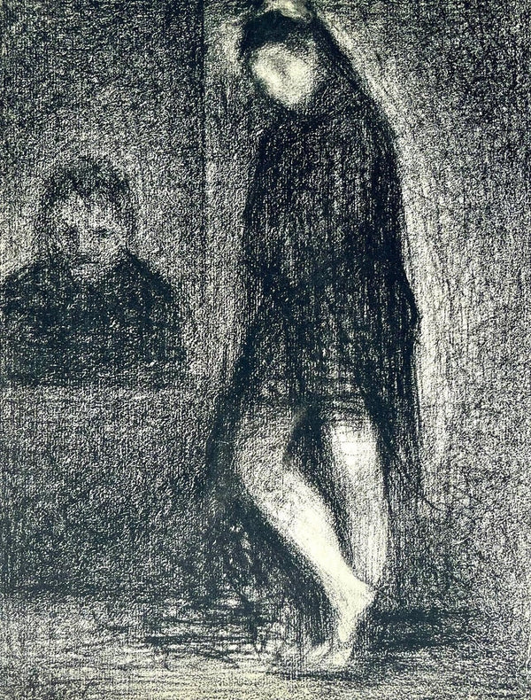Georges Seurat, Composition, Derrière le miroir, Limited Edition Lithograph