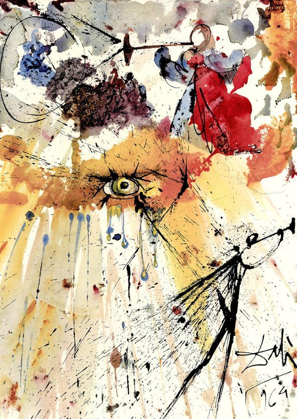 Salvador Dali, Composition (Michler/Löpsinger 1600; Field 69-3), Biblia Sacra, Limited Edition Lithograph