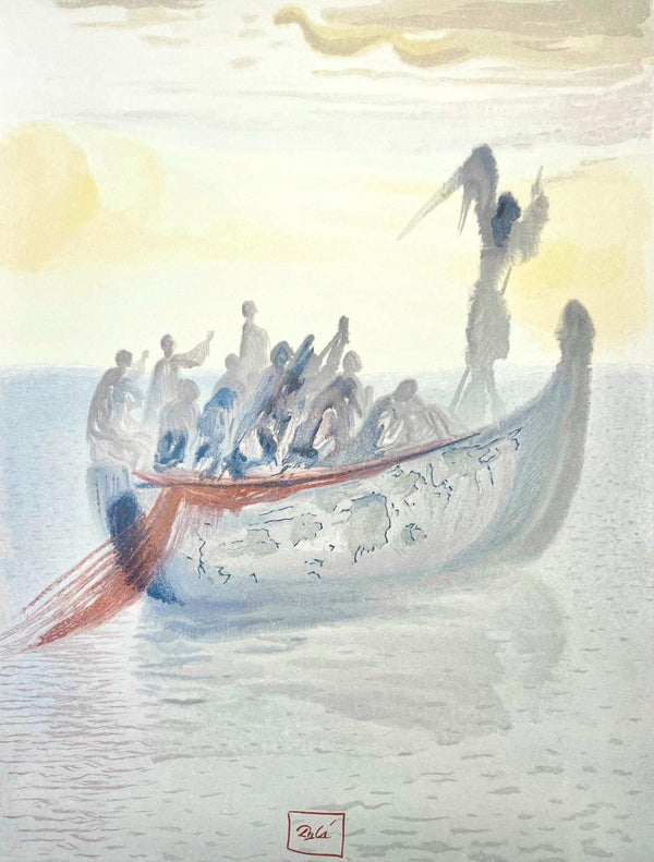 Salvador Dali, Fegefeuer II (Field 189-200; Michler/Löpsinger 1039-1138), Die Göttliche Komödie, Signed, Limited Edition Woodcut