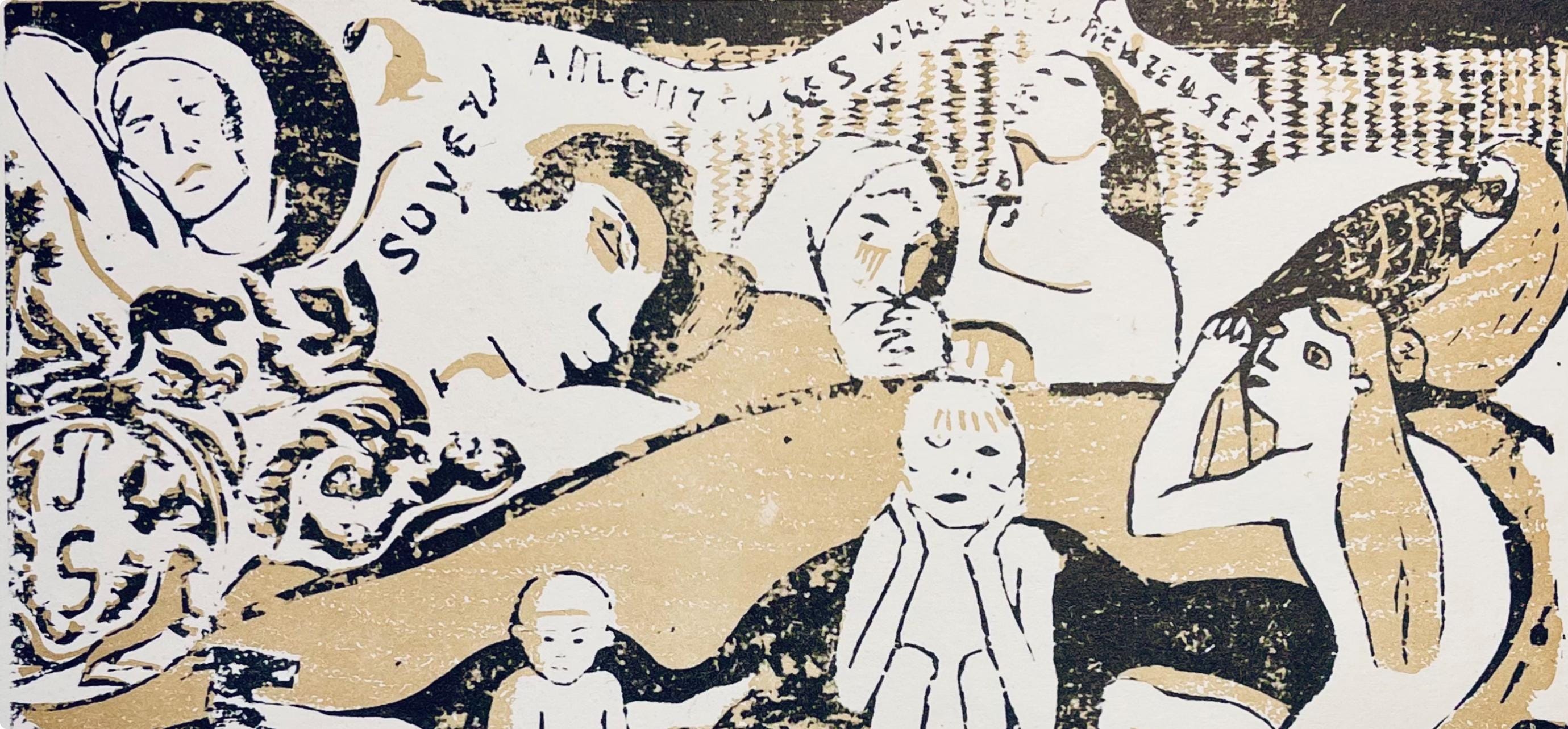 Paul Gauguin, Be in Love and You will be Happy, Limited Edition Woodcut