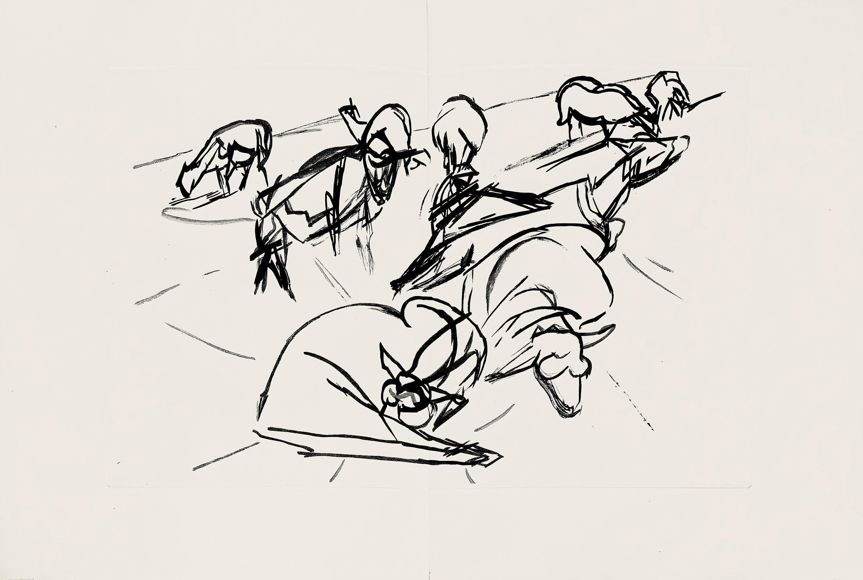Jacques Villon, Composition (Ginestet/Pouillon 42-64), Hésiode, Les Travaux et les Jours, Limited Edition Etching