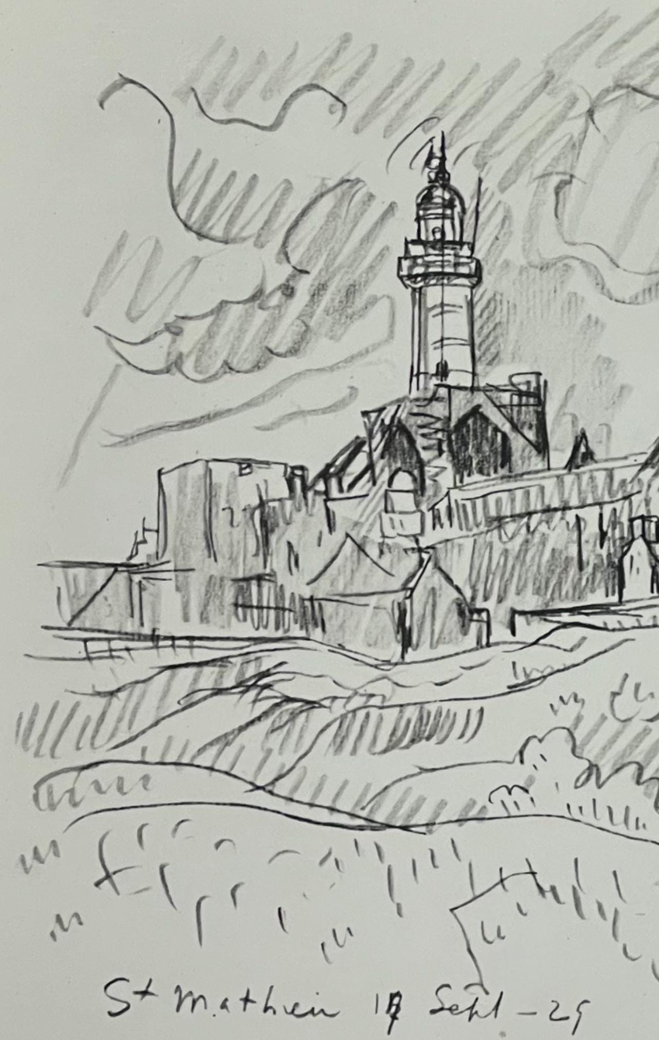 Paul Signac, St-Matthieu. Le Sémaphore, Signac Dessins, Limited Edition Lithograph