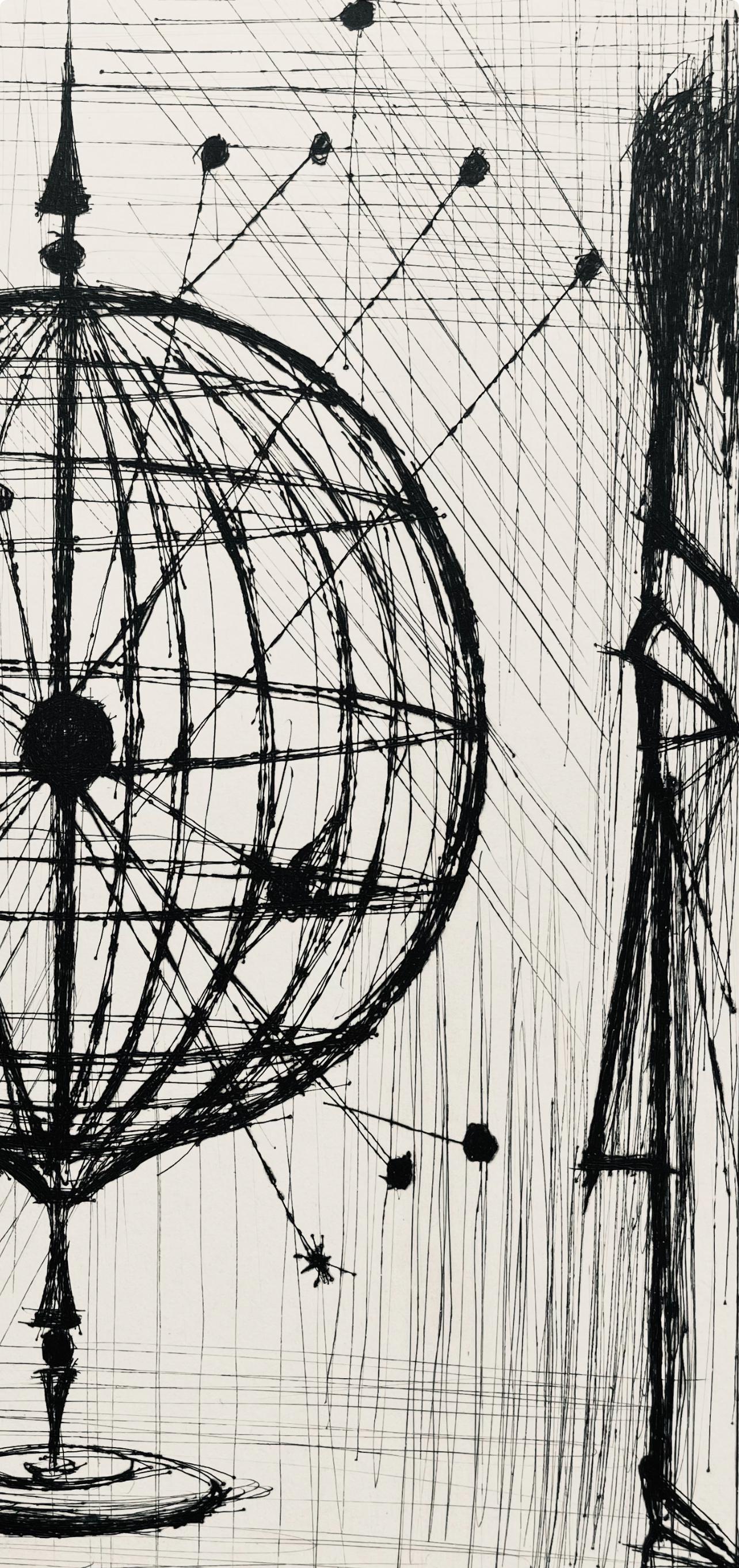 Bernard Buffet, Composition (Reinz 208-222), Voyages Fantastiques, Limited Edition Etching