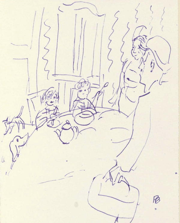 Pierre Bonnard, Composition (Terrasse 54), Pierre Bonnard Correspondences, Limited Edition Lithograph