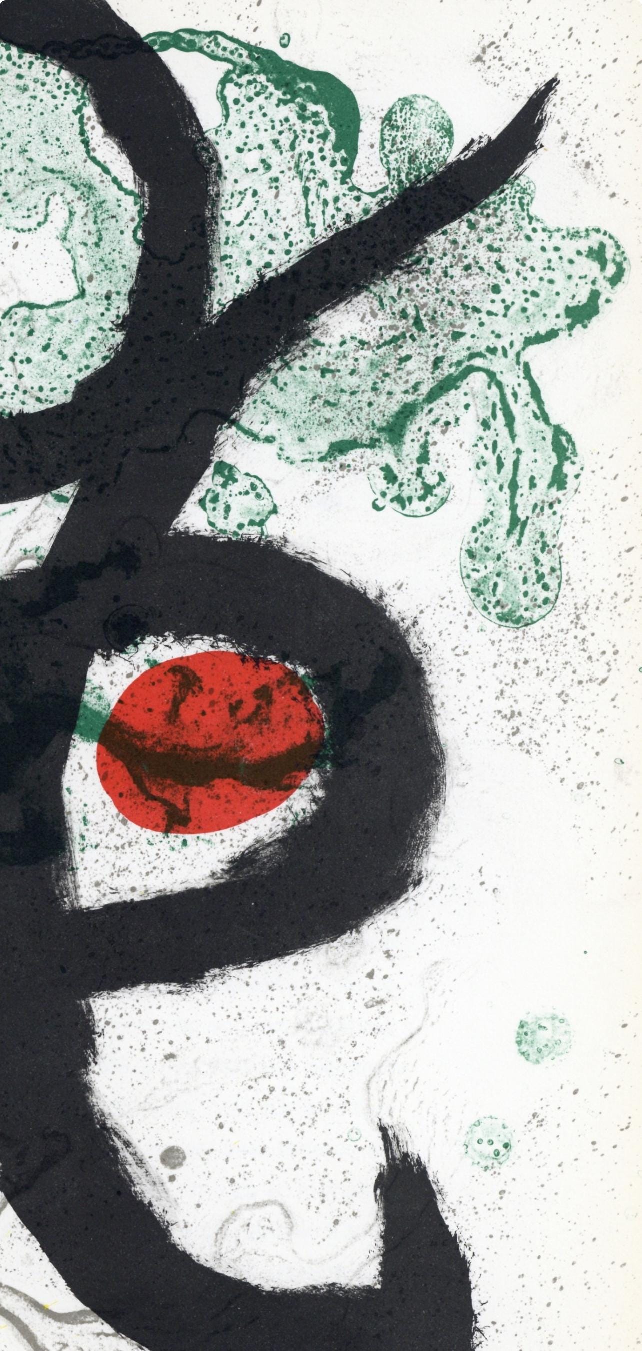 Joan Miró, Composition (Cramer 83; Mourlot 340-347), Derrière le miroir, Limited Edition Lithograph