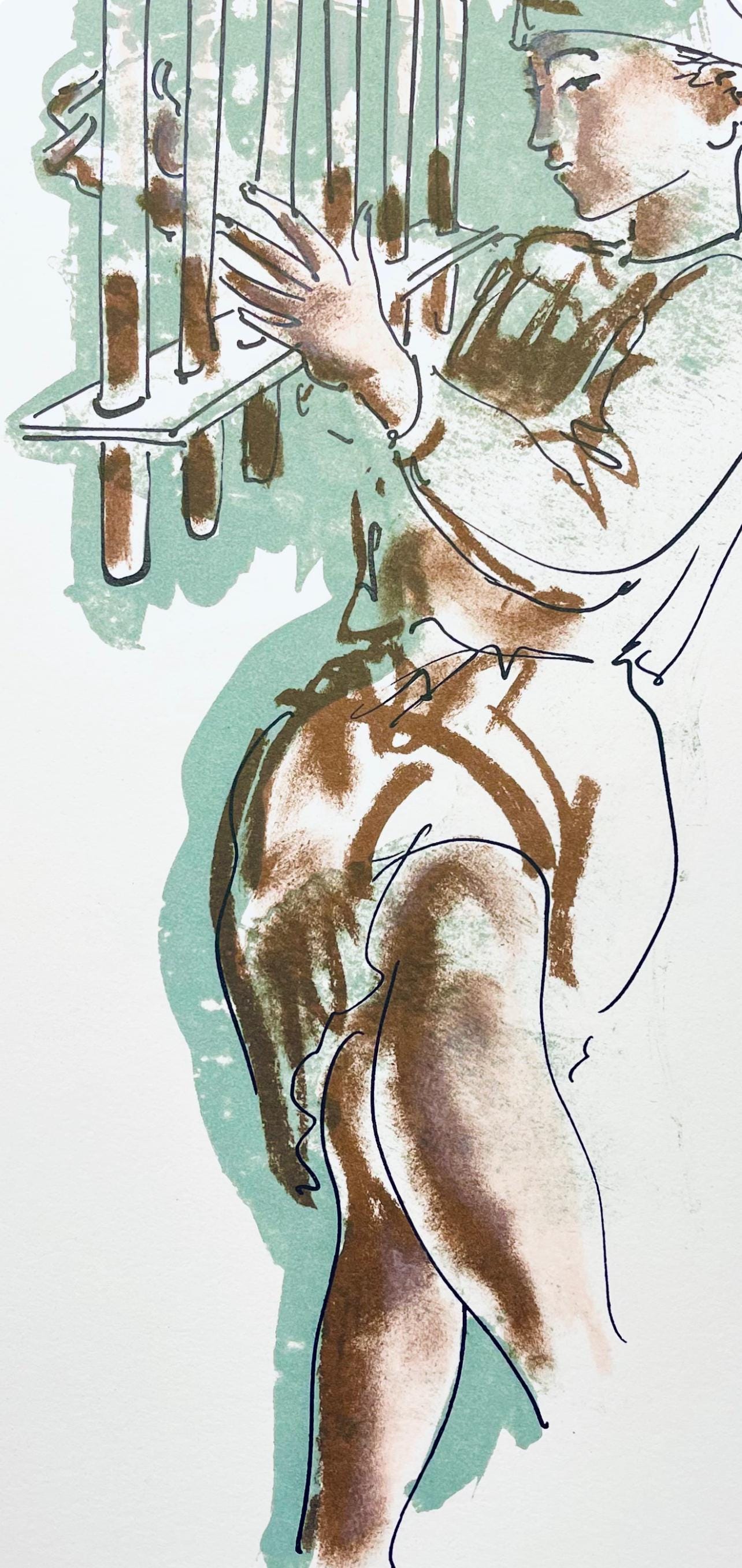 Hans Erni, Composition, Réflexions Simples Sur Le Corps, Limited Edition Lithograph