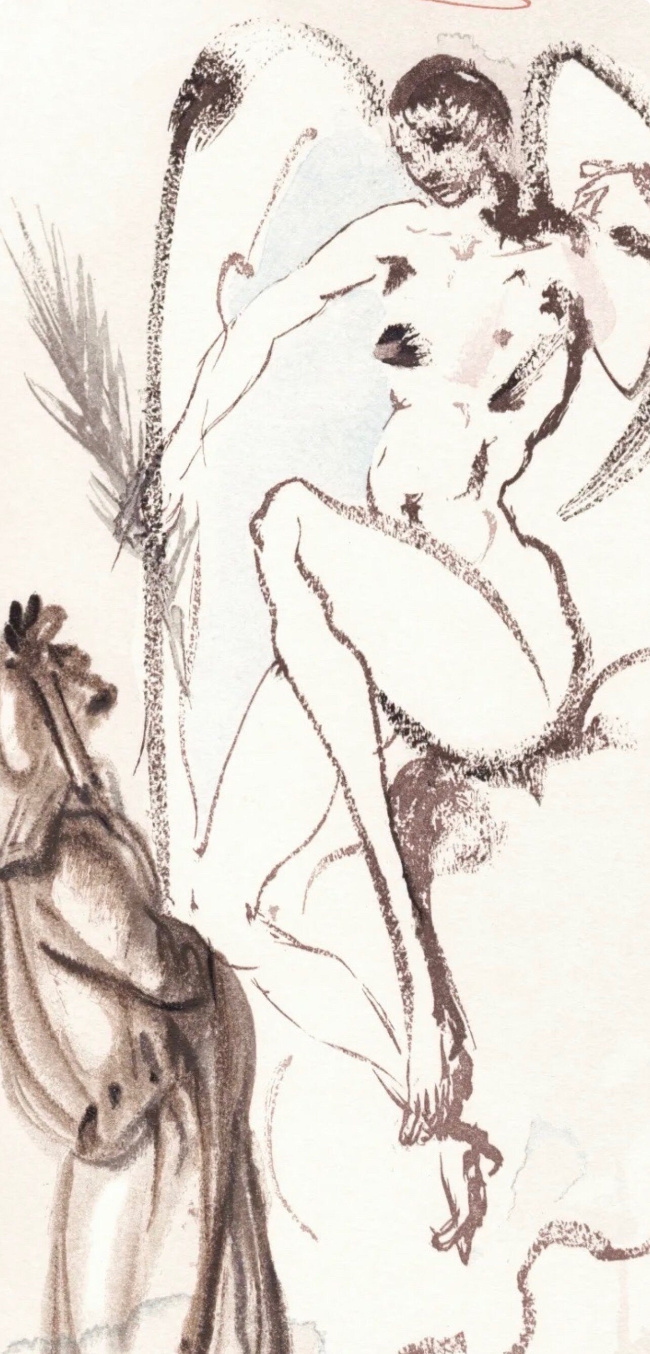 Salvador Dali, The Archangel Gabriel (Michler/Löpsinger 1039-1138; Field 189-200), La Divine Comédie, Limited Edition Woodcut