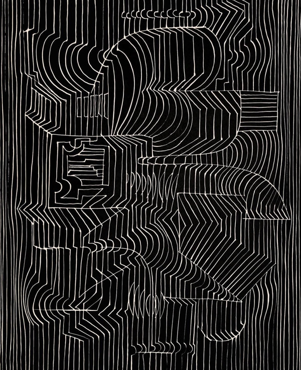 Victor Vasarely, Composition, Ondulatoires, Limited Edition Héliogravure