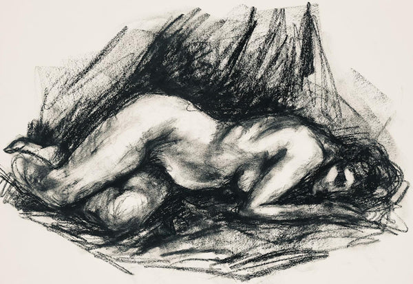 Ian Hornak, Renaissance Female Nude Figure Study, 1963, Original Drawing