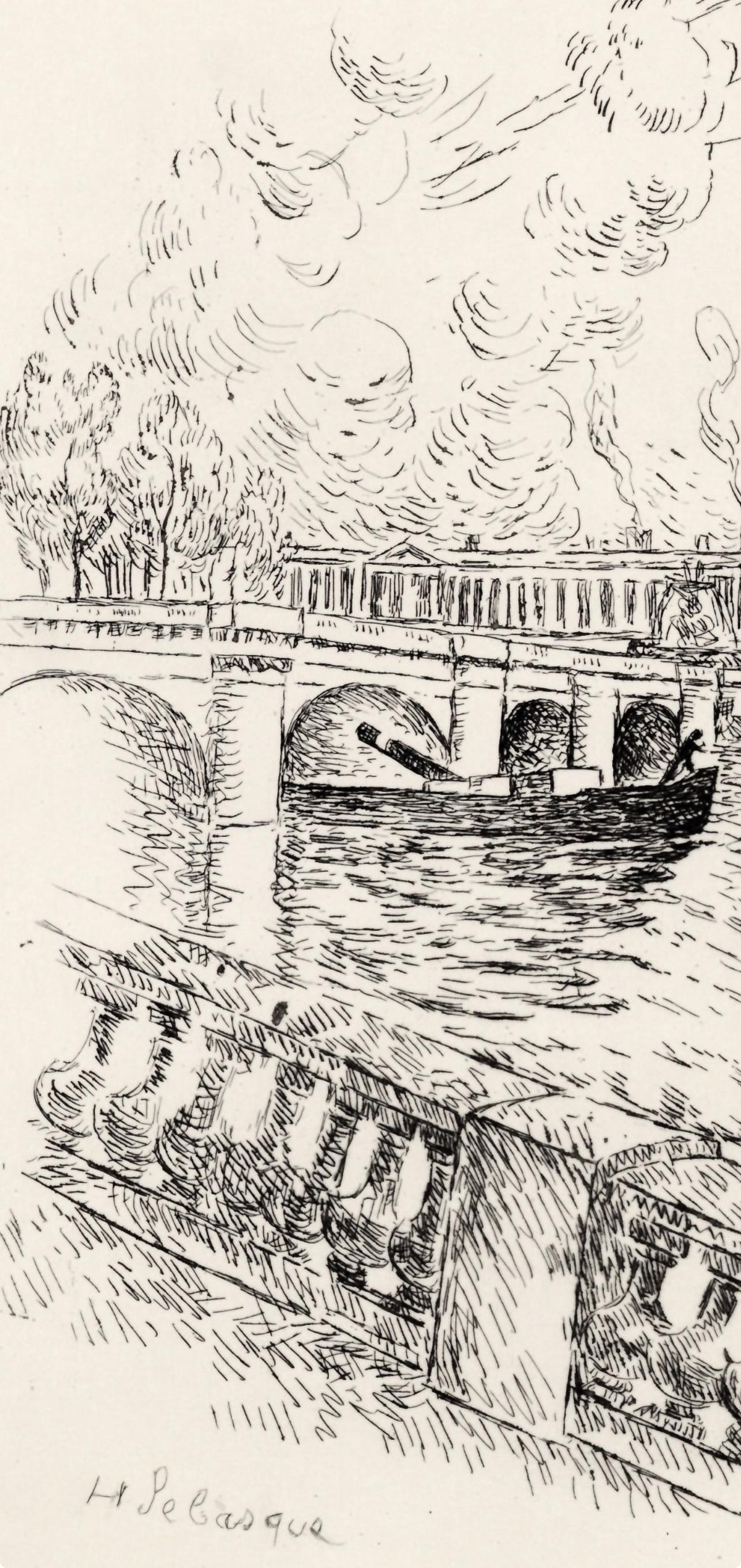 Henri Lebasque, Quai d'Orsay, A La gloire à Paris, Limited Edition Etching