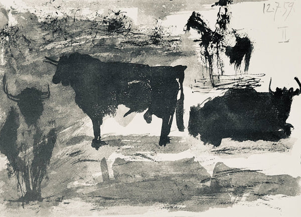 Pablo Picasso, Composition (Bloch 1276; Czwiklitzer 23), Toros y Toreros, Limited Edition Lithograph