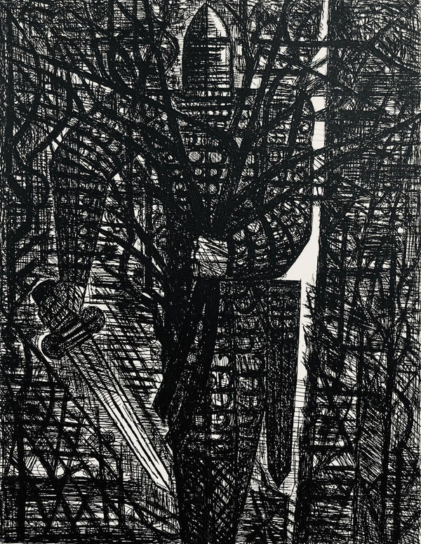 Marcel Gromaire, La Foret En Marche, Scène XXIII, Shakespeare, Macbeth, Eaux-fortes de Gromaire, Limited Edition Etching