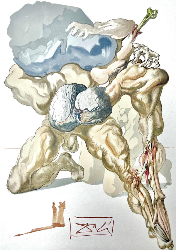 Salvador Dali, Hölle VII (Field 189-200; Michler/Löpsinger 1039-1138), Die Göttliche Komödie, Signed, Limited Edition Woodcut